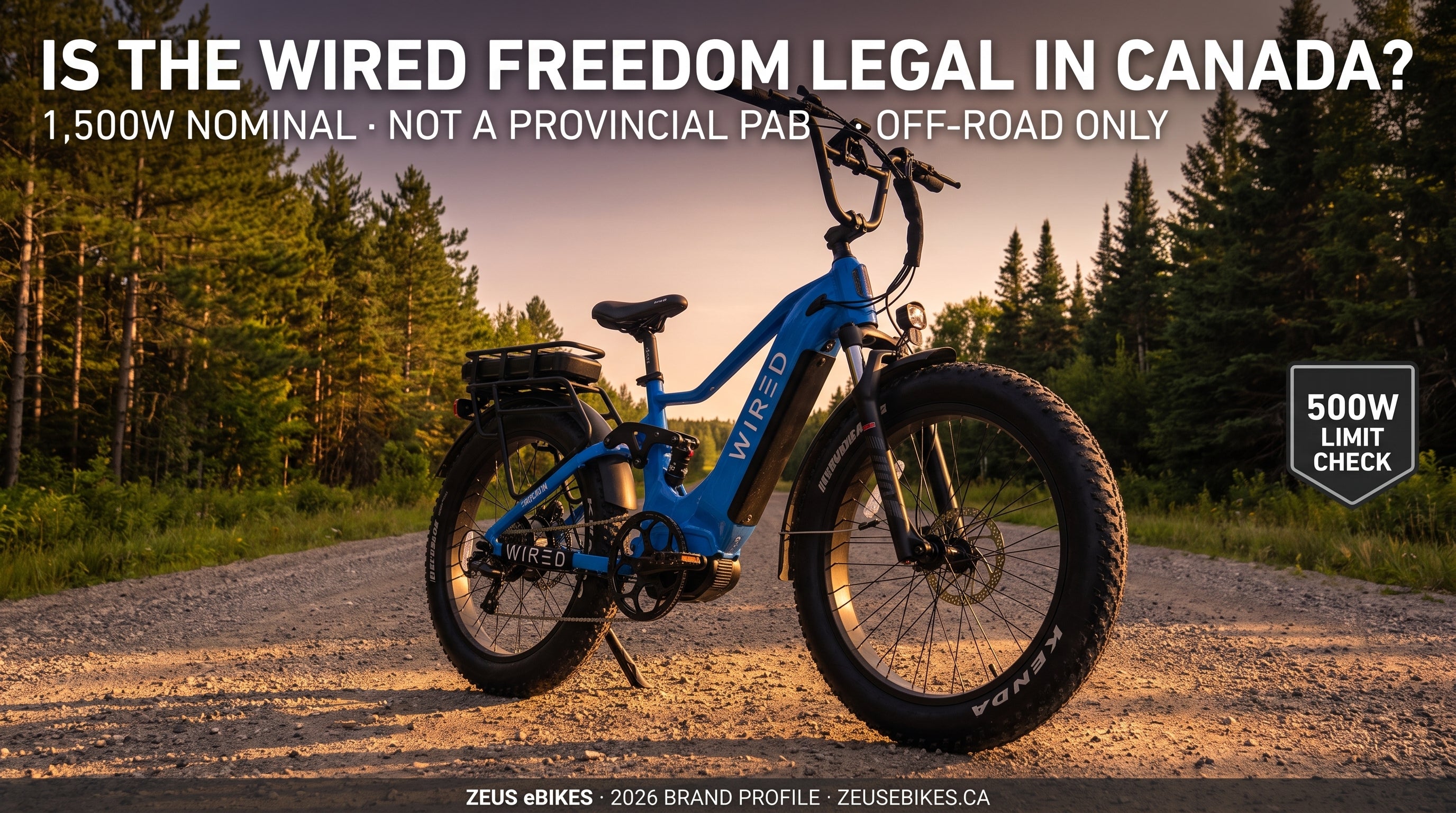 Wired Freedom eBikes Canada — verified brand profile 2026 · Zeus eBikes