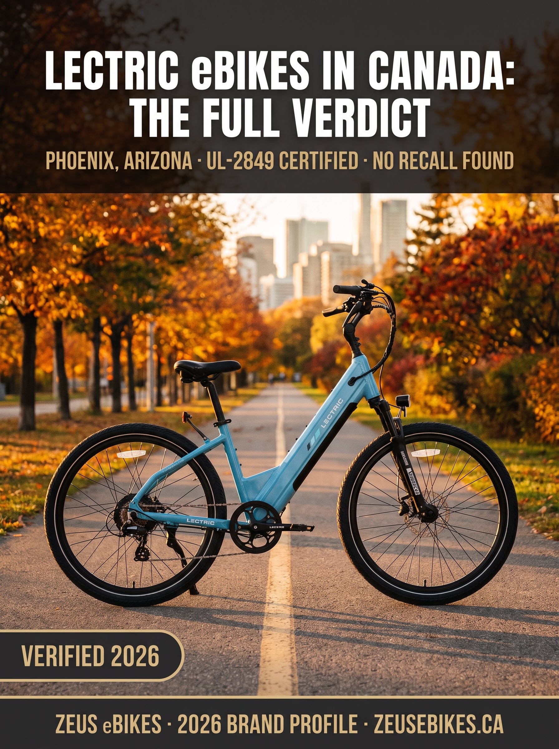 Lectric eBikes Canada — XPress2 Cruiser electric bike, brand profile cover, verified 2026
