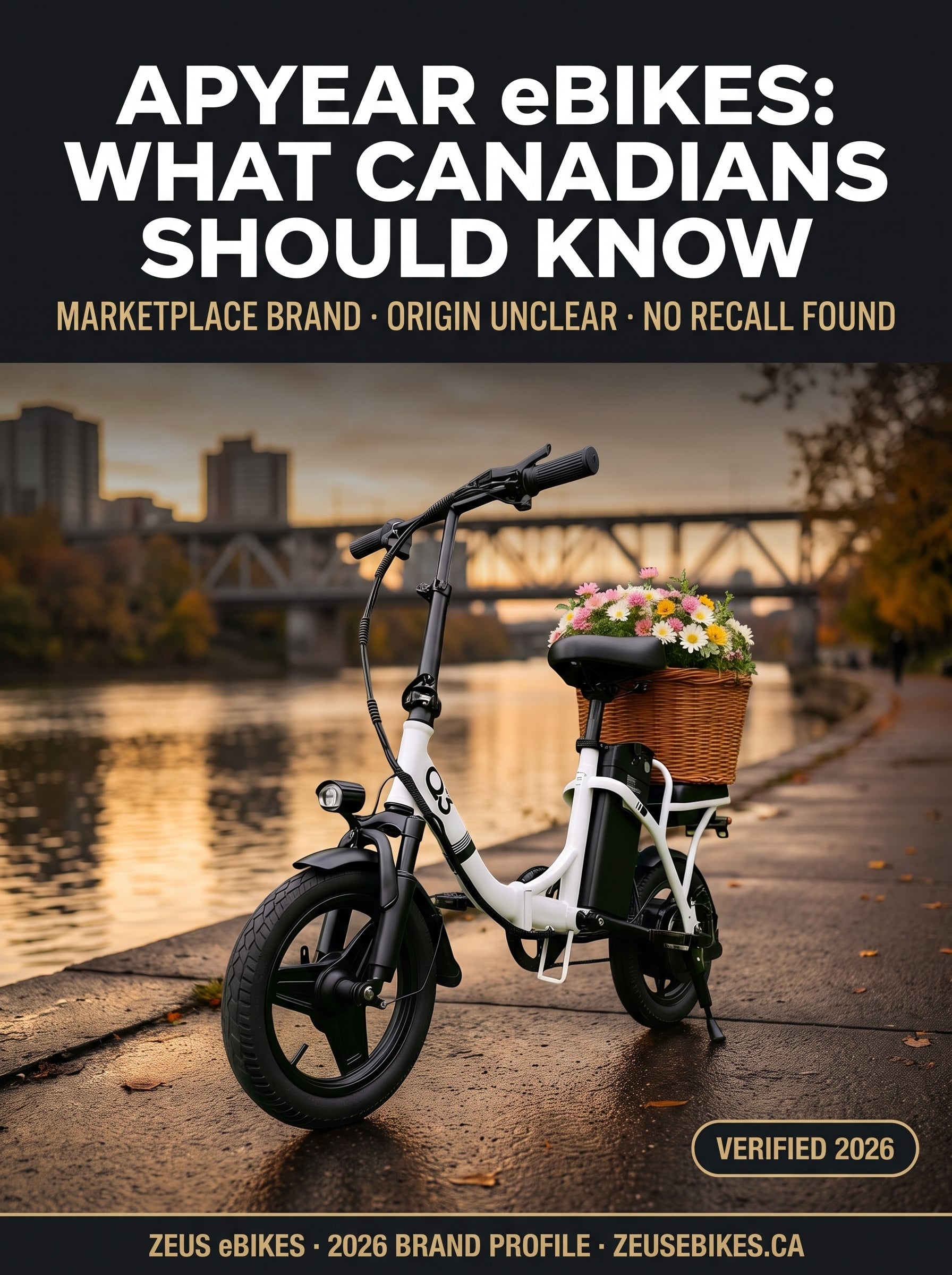 Zeus eBikes verified brand profile of Apyear Canada 2026 — ownership, warranty reality, safety record, and sourced verdict