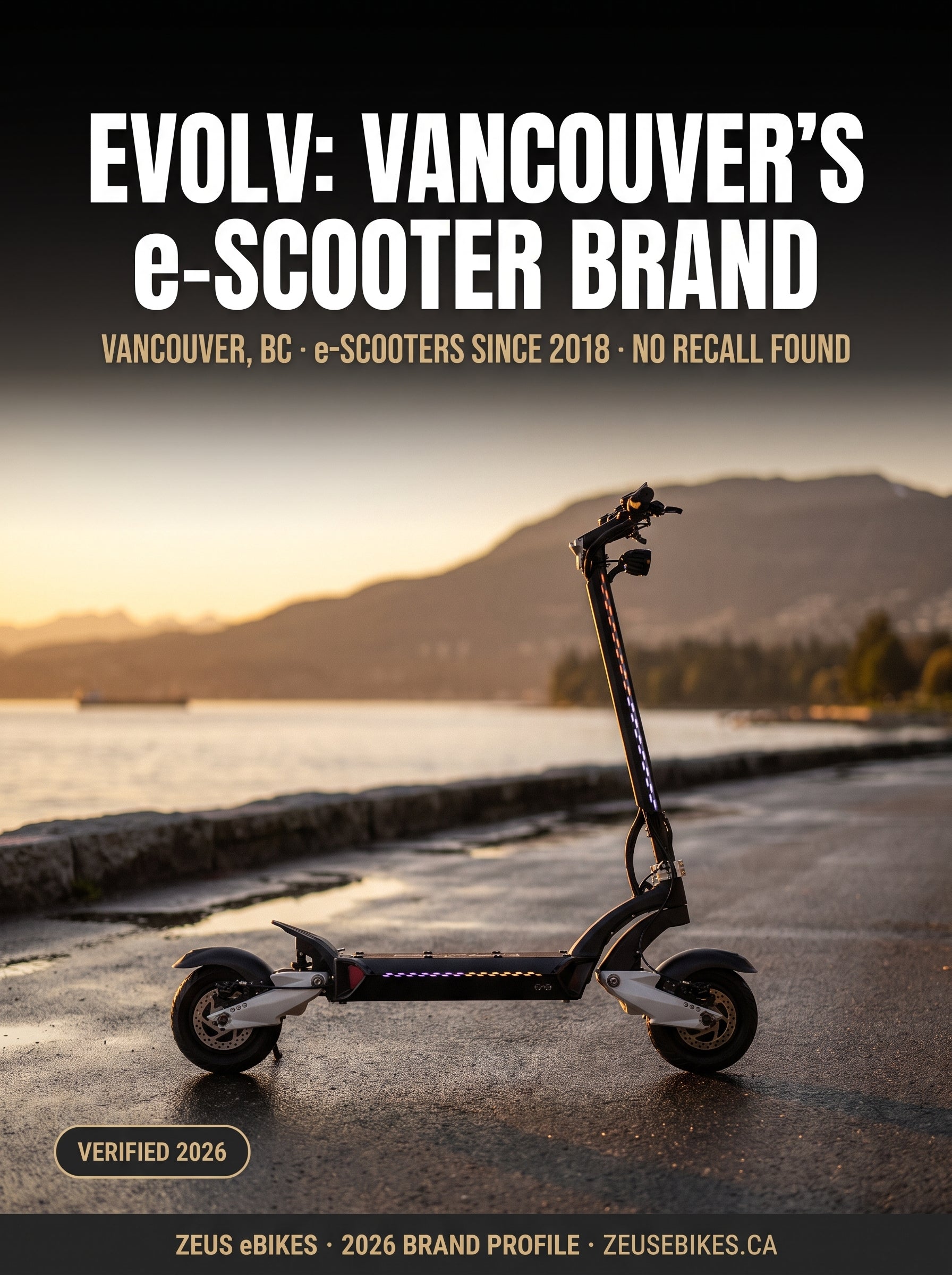 Zeus eBikes verified brand profile of EVOLV Canada 2026 — ownership, warranty reality, safety record, and sourced verdict