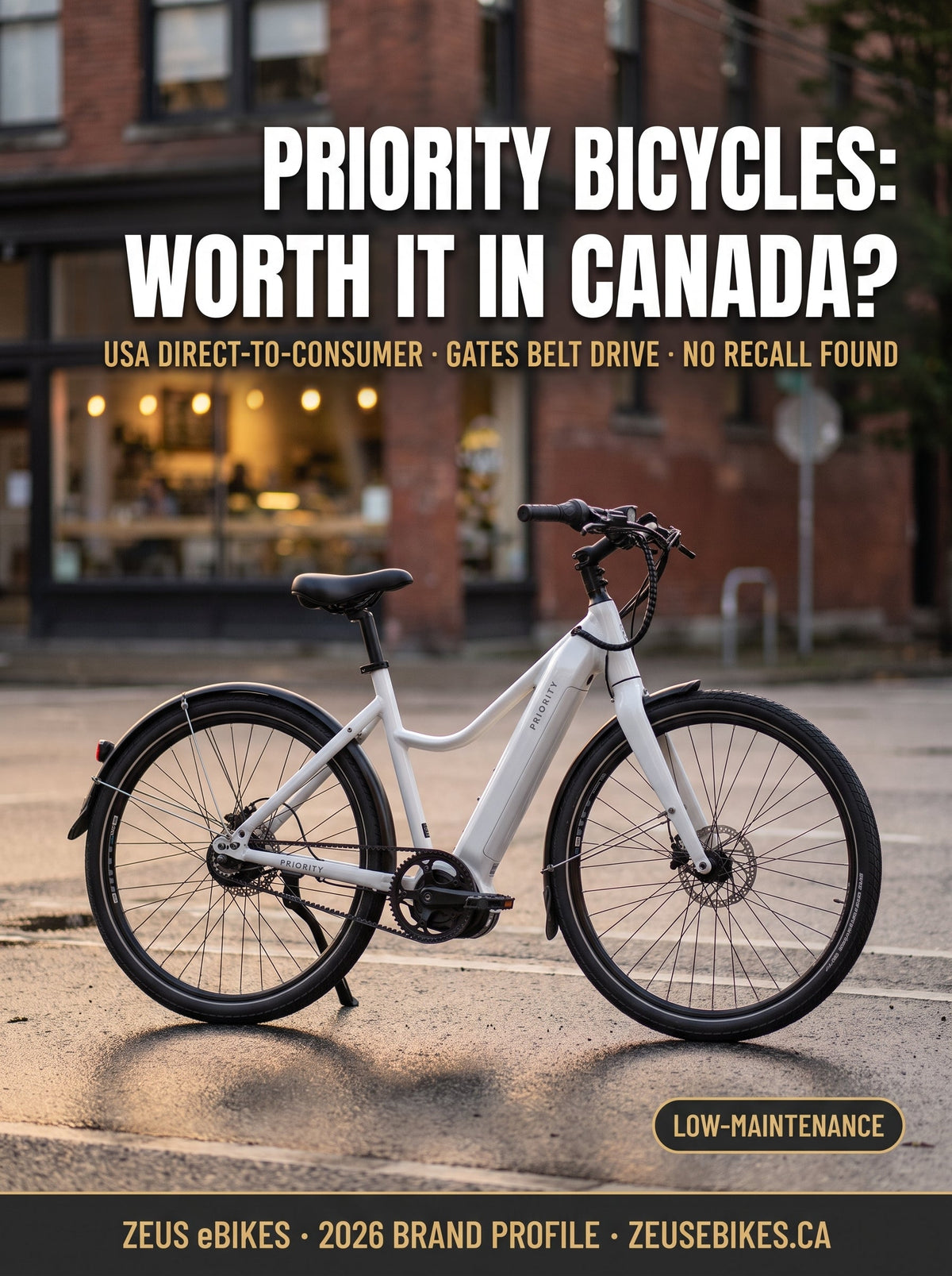 Priority Bicycles Canada (2026): Verified Belt-Drive Review
