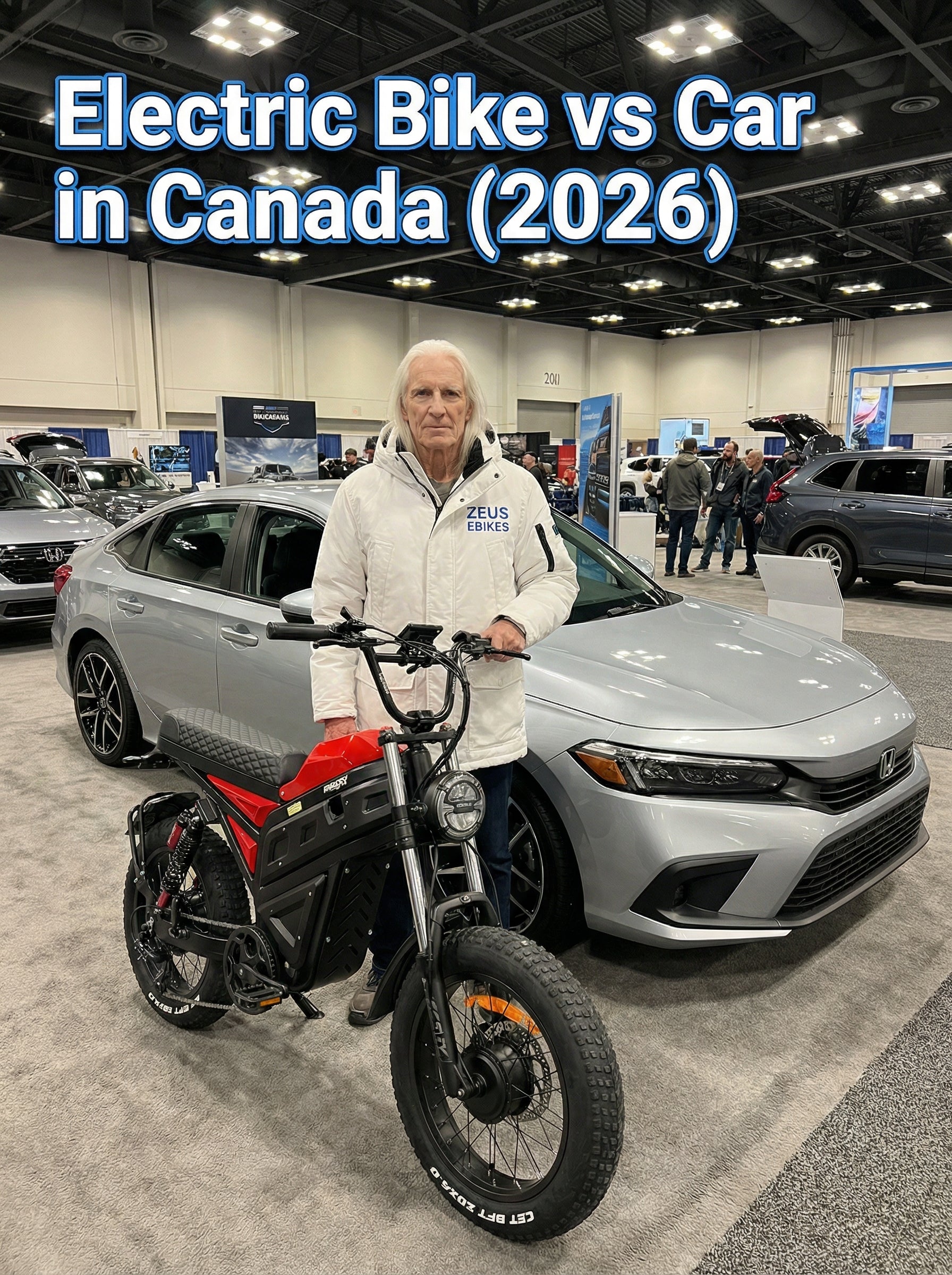 Electric Bike vs Car in Canada (2026): How Much You Actually Save Switching to an eBike — cover photo · Zeus eBikes Canada
