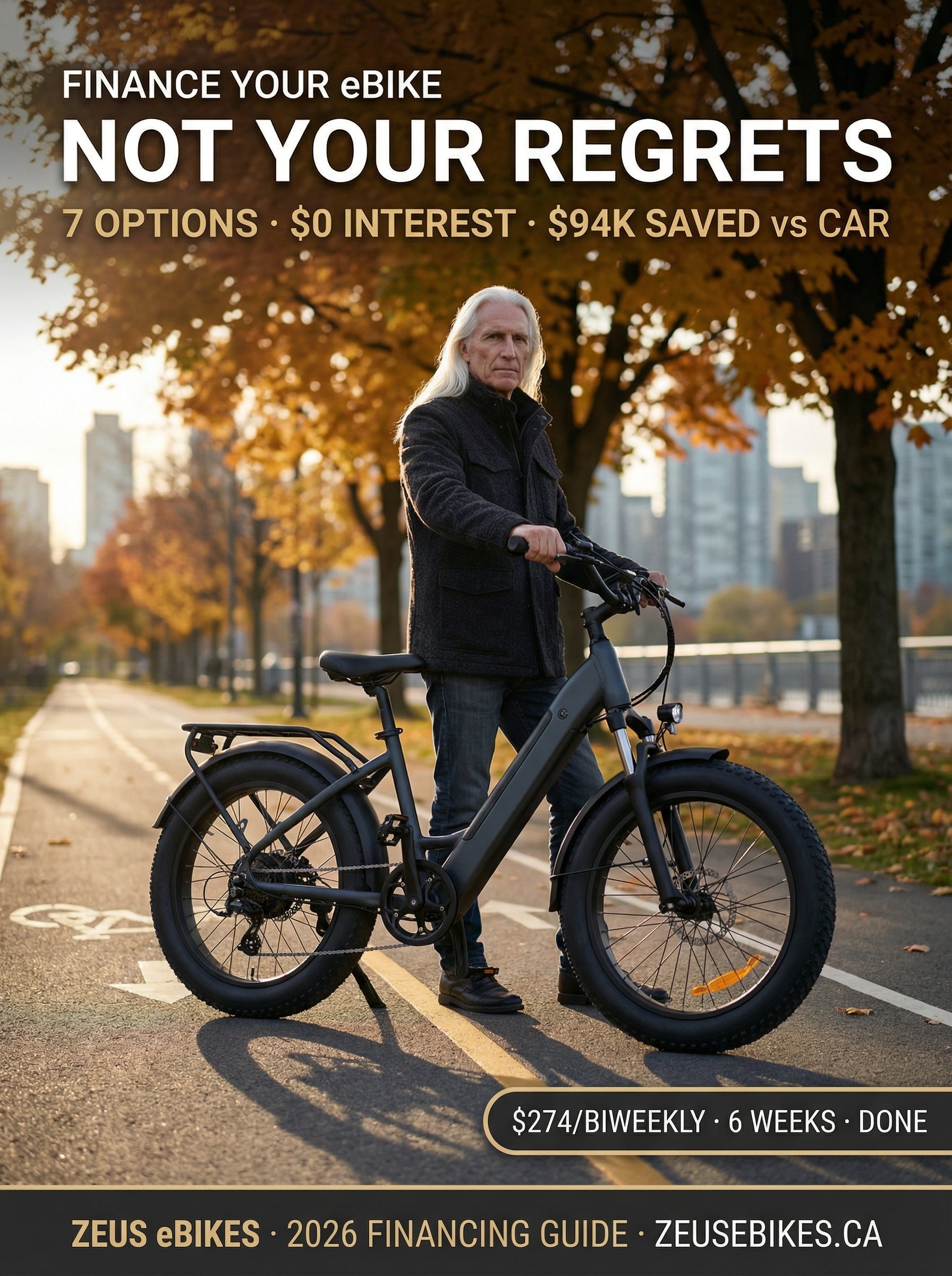 How to Finance an Electric Bike in Canada (2026): 7 Options, Real Math, No Spin — cover photo · Zeus eBikes Canada