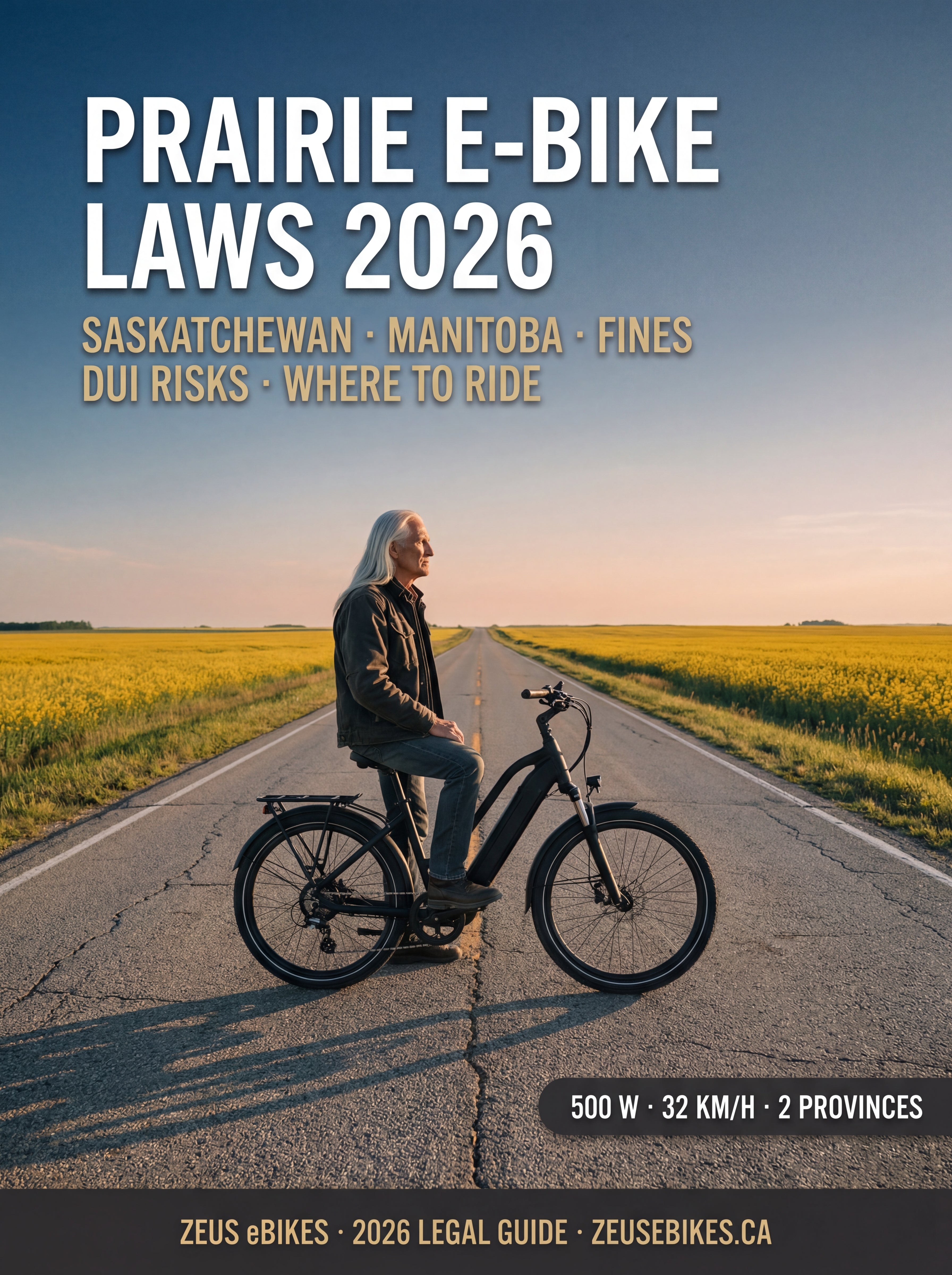 Saskatchewan & Manitoba E-Bike Laws (2026): Rules, Fines & Where to Ride — cover photo · Zeus eBikes Canada