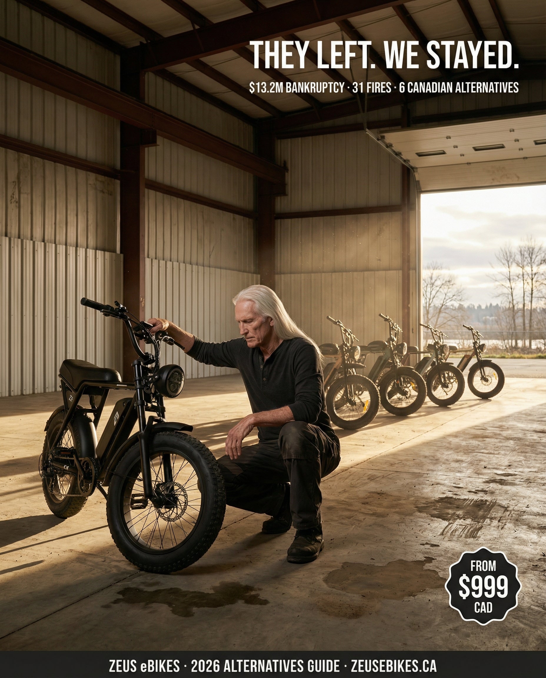 Rad Power Bikes Shut Down: 6 Best Canadian eBike Alternatives (2026) — cover photo · Zeus eBikes Canada