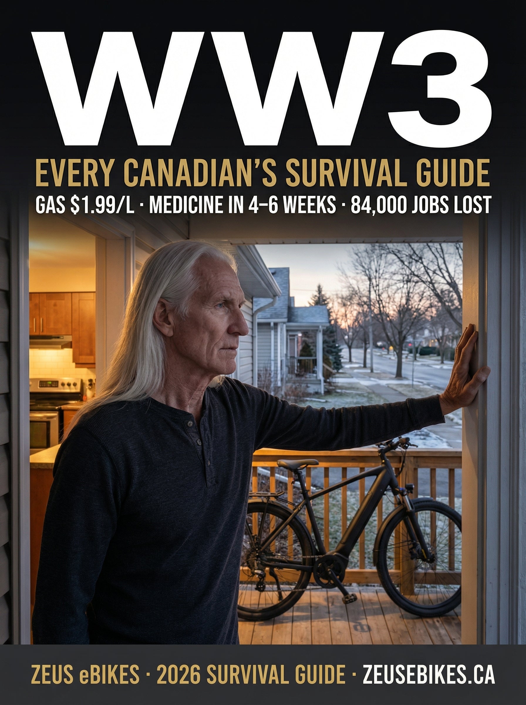 Every Canadian's Guide for World War Three — cover photo · Zeus eBikes Canada