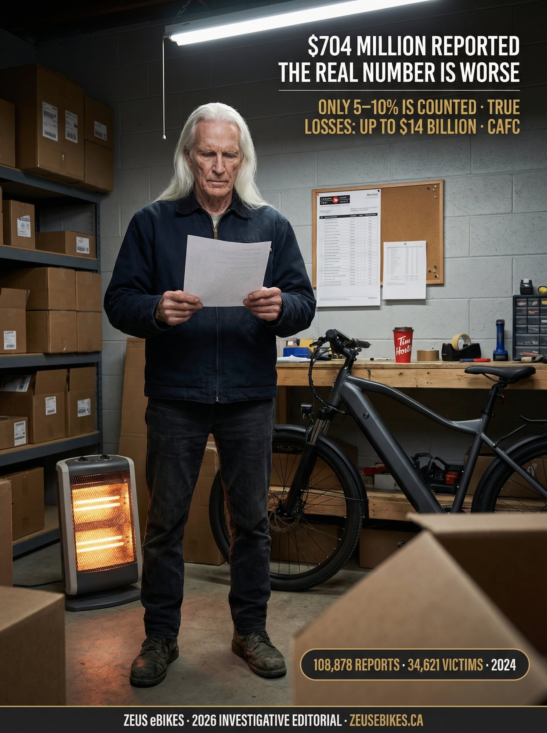 Inside Canada's Online Fraud Crisis: $704 Million Reported. The Real Number Is Up to $14 Billion. — cover photo · Zeus eBikes Canada