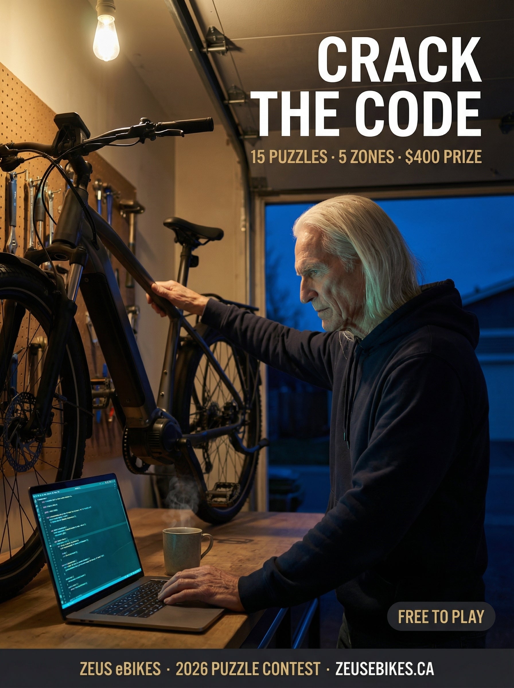Canadian Contest 2026: Solve 15 Puzzles, Win $400 Off a Zeus eBike — cover photo · Zeus eBikes Canada