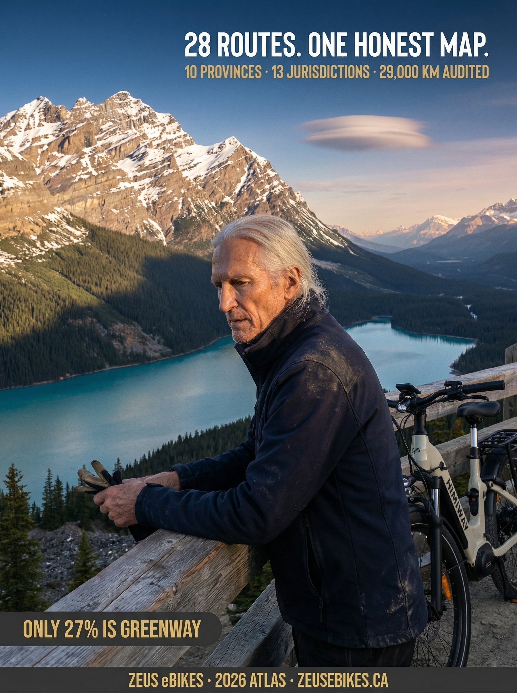 Trans-Canada eBike Atlas 2026: 28 Routes, Every Province, One Honest Map — cover photo · Zeus eBikes Canada