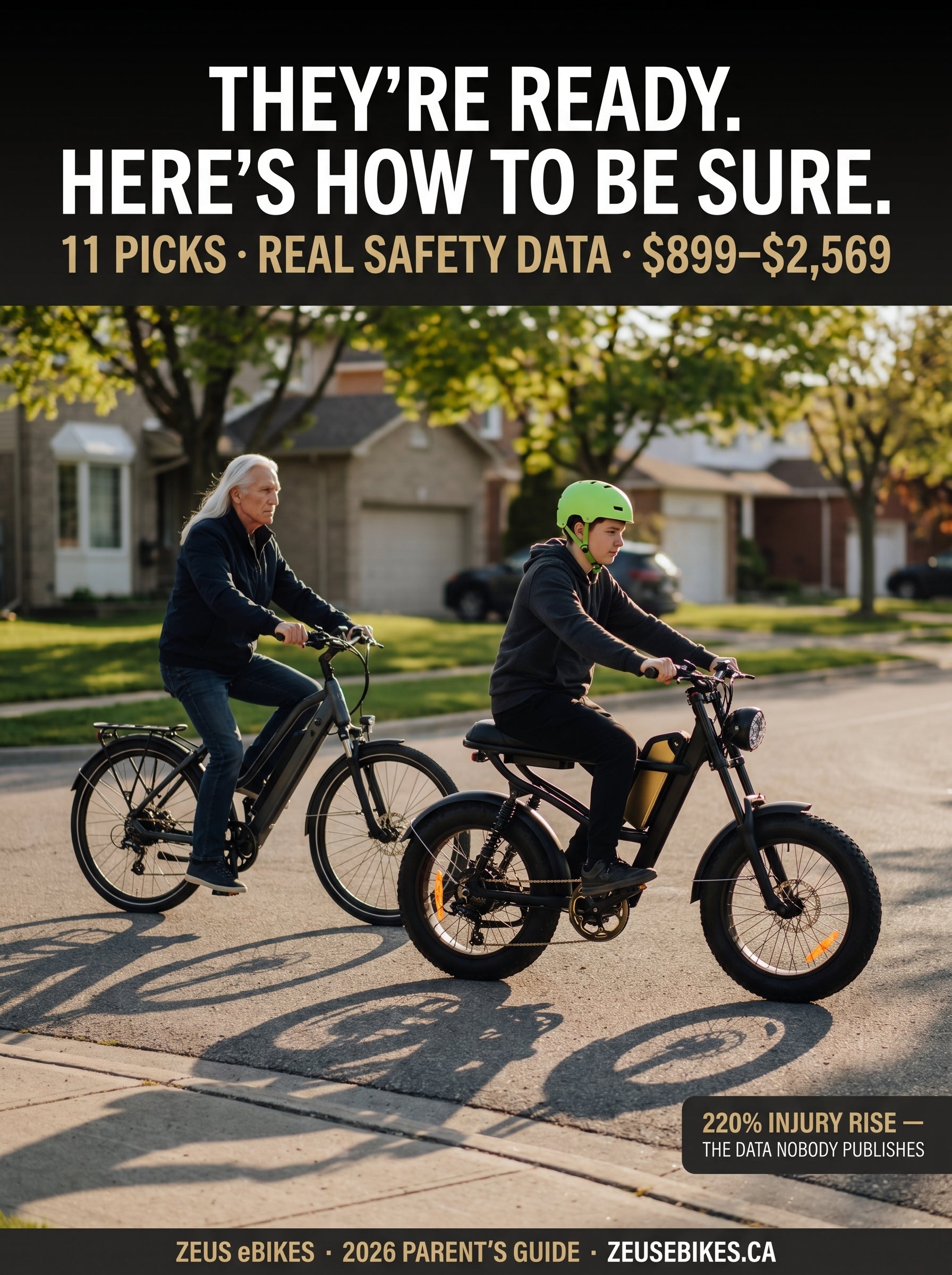 Your Teen Wants an eBike. Here's What the Hospital Data Actually Says — cover photo · Zeus eBikes Canada