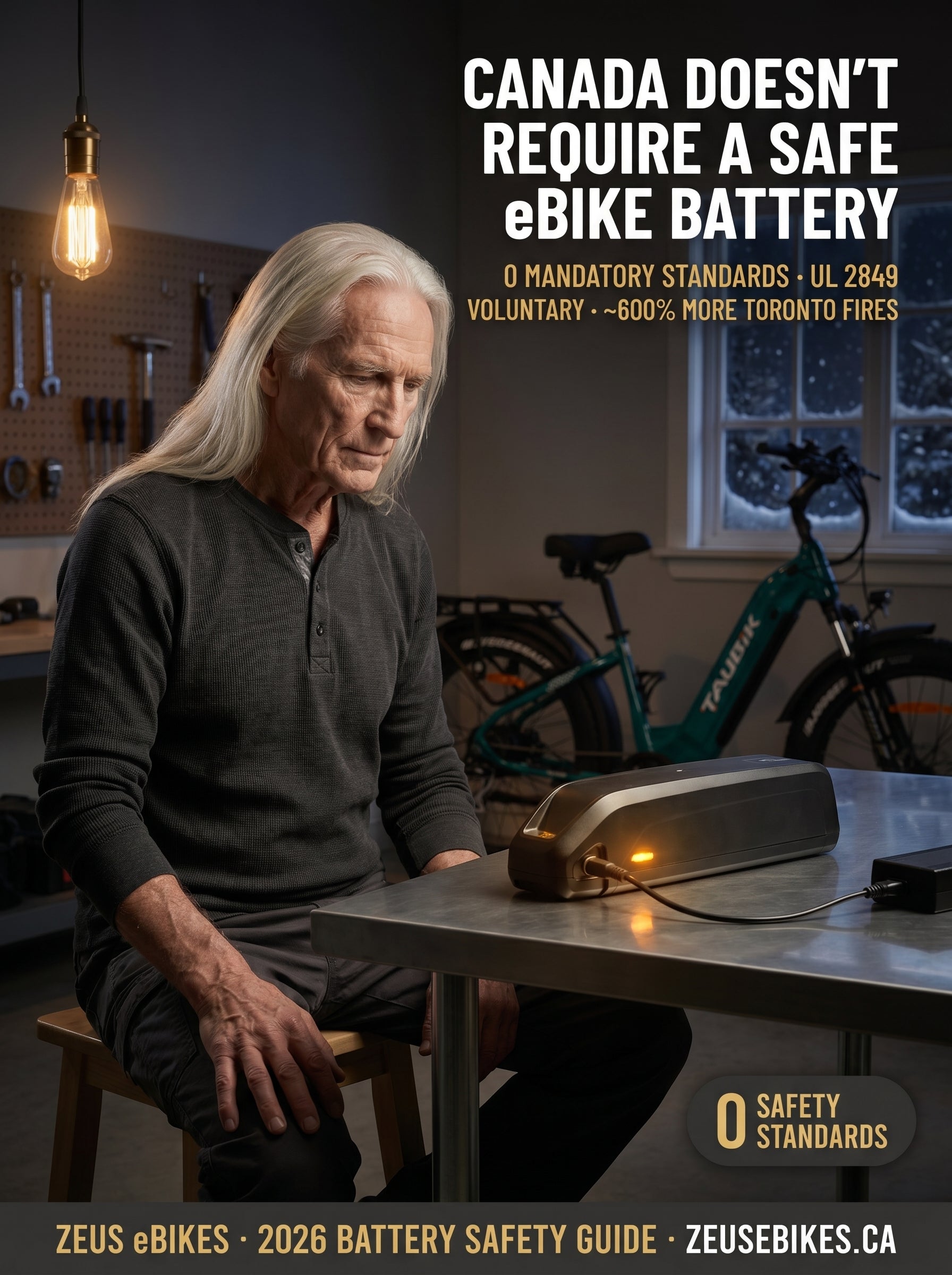 eBike Battery Guide Canada (2026): The Safety Gap Explained — cover photo · Zeus eBikes Canada