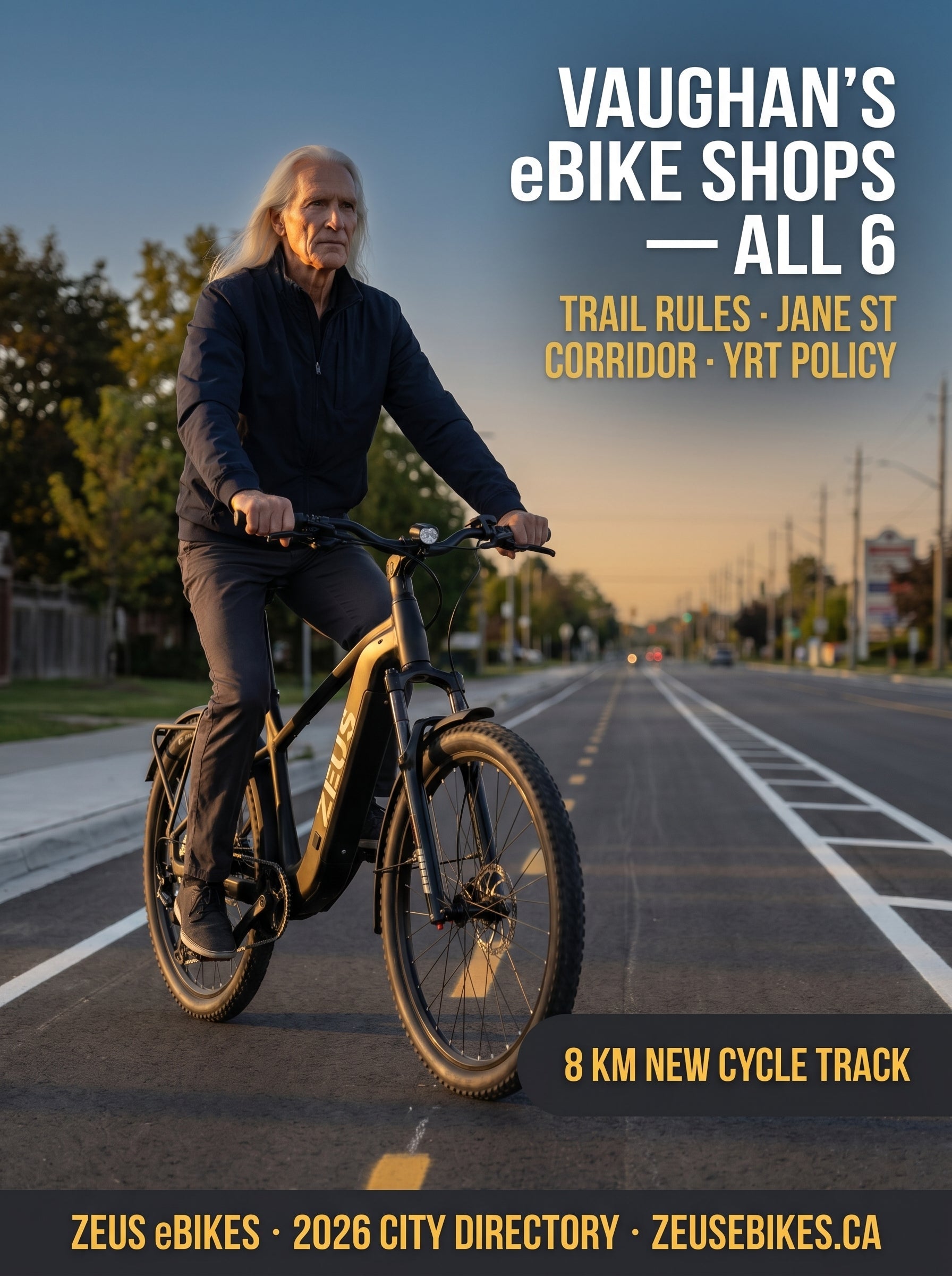 eBike Shops in Vaughan, ON (2026): Every Verified Store — Trail Rules, Jane St Infrastructure & YRT Policy — cover photo · Zeus eBikes Canada