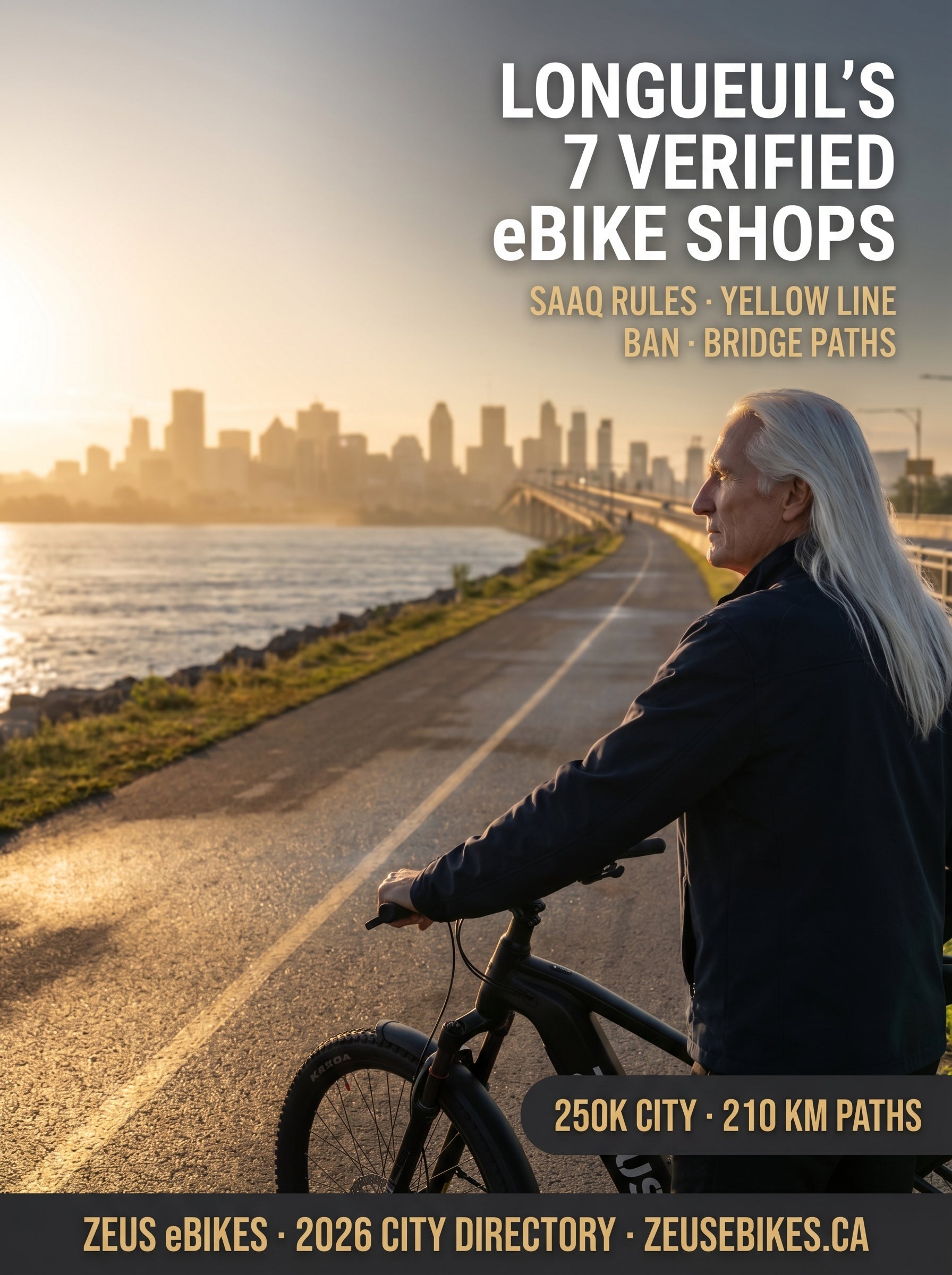 eBike Shops in Longueuil, QC (2026): Every Verified Store — SAAQ Rules, Yellow Line eBike Ban & South Shore Cycling — cover photo · Zeus eBikes Canada