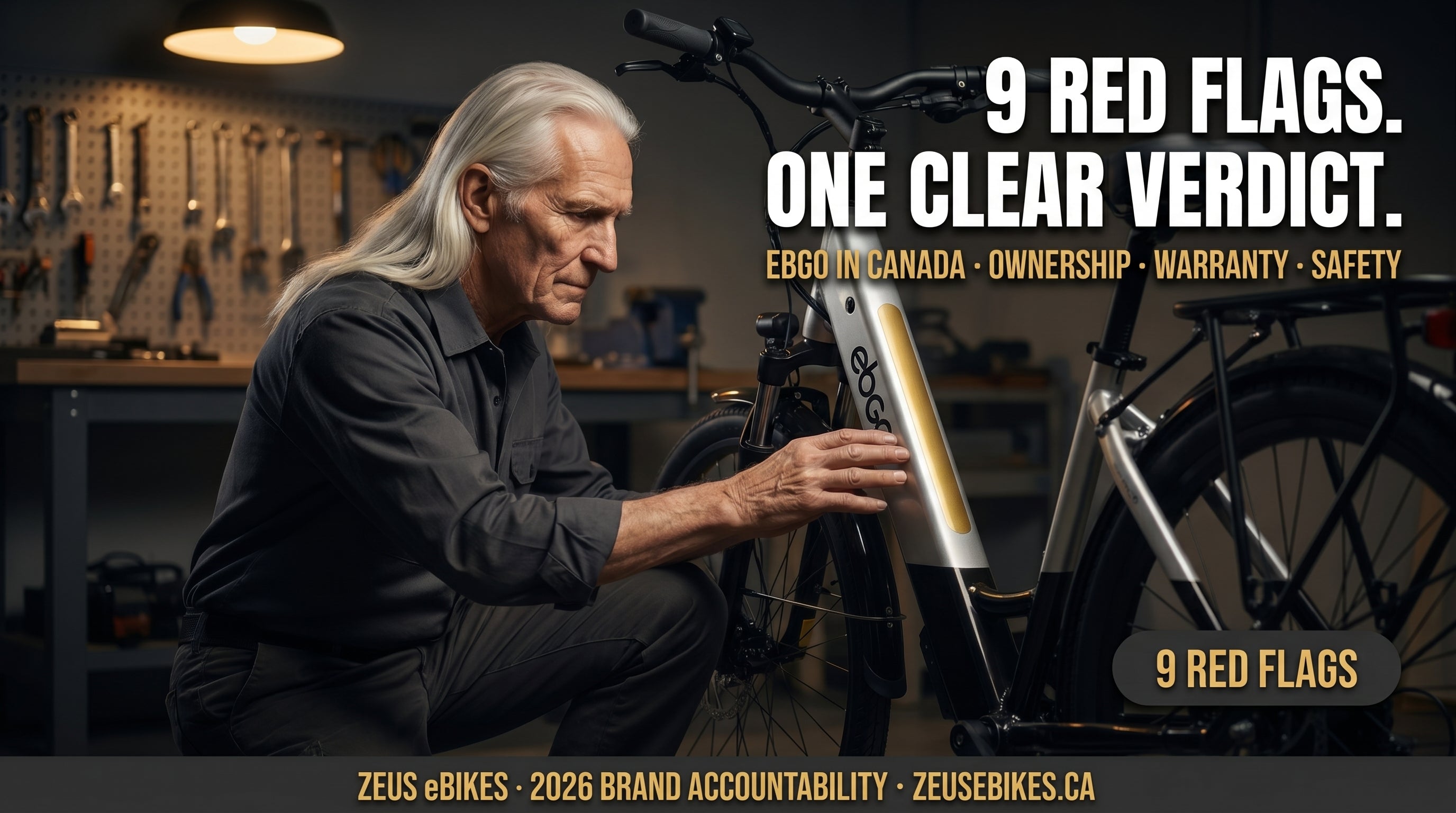 Zeus eBikes verified review of EBGO eBikes Canada 2026 — ownership, where made, warranty, safety record, and sourced verdict