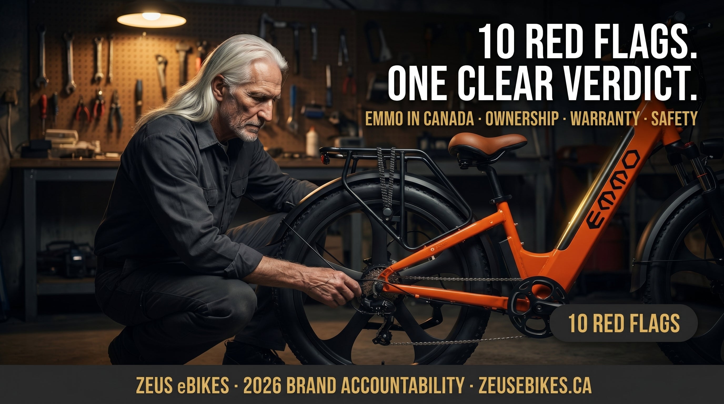 Zeus eBikes verified brand profile of Emmo eBikes Canada 2026 — ownership, where made, warranty reality, recalls and safety, sourced verdict