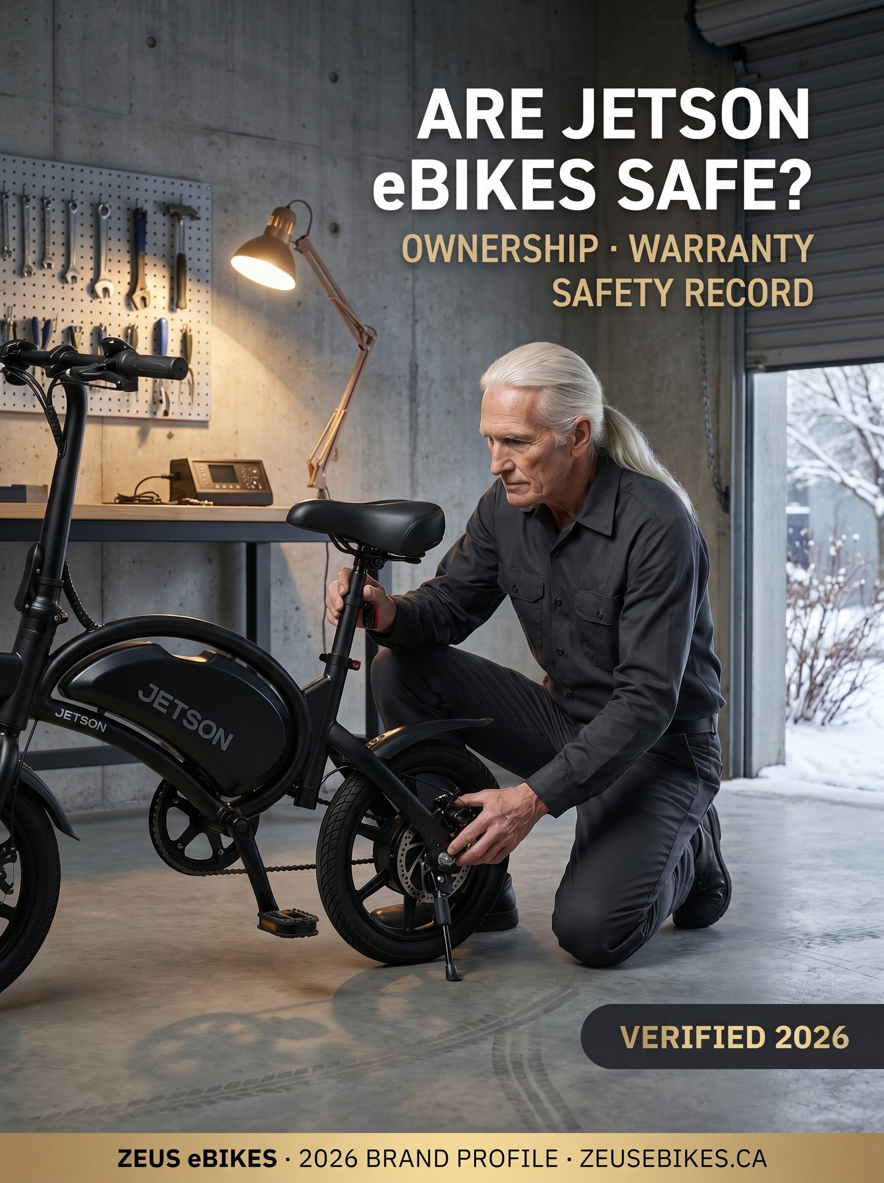 Zeus eBikes verified brand profile of Jetson eBikes Canada 2026 — are Jetson eBikes safe? Ownership, warranty, safety record