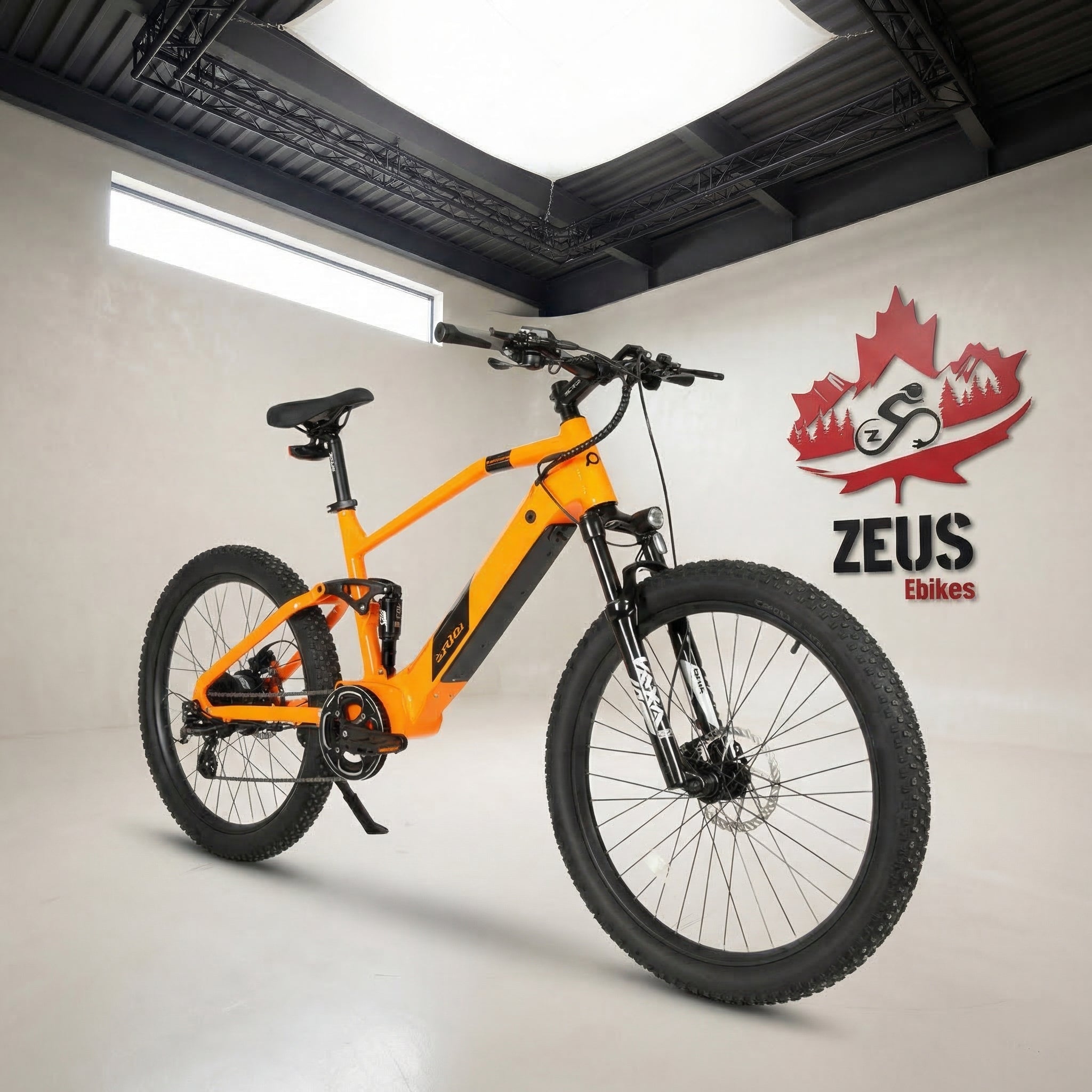 Eunorau Defender Full-Suspension eMTB — 500W, 27.5×3.0 – Zeus