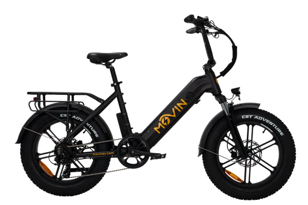Movin Pulse Fat Tire Delivery E-Bike (500W, Dual-Battery Options, 50kg Rack, 32 km/h)