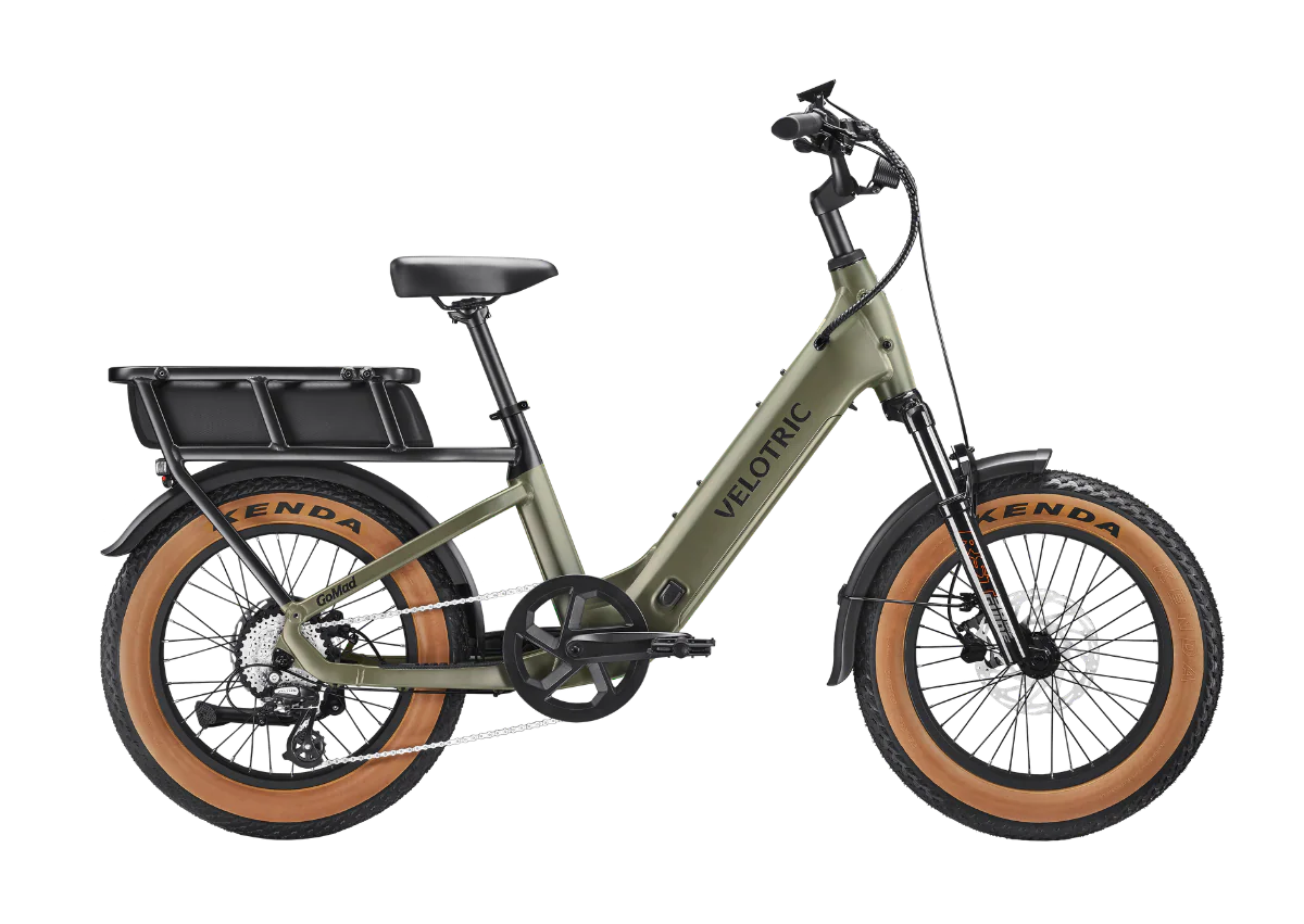 Velotric GoMad in Sage, side view — Zeus eBikes Canada