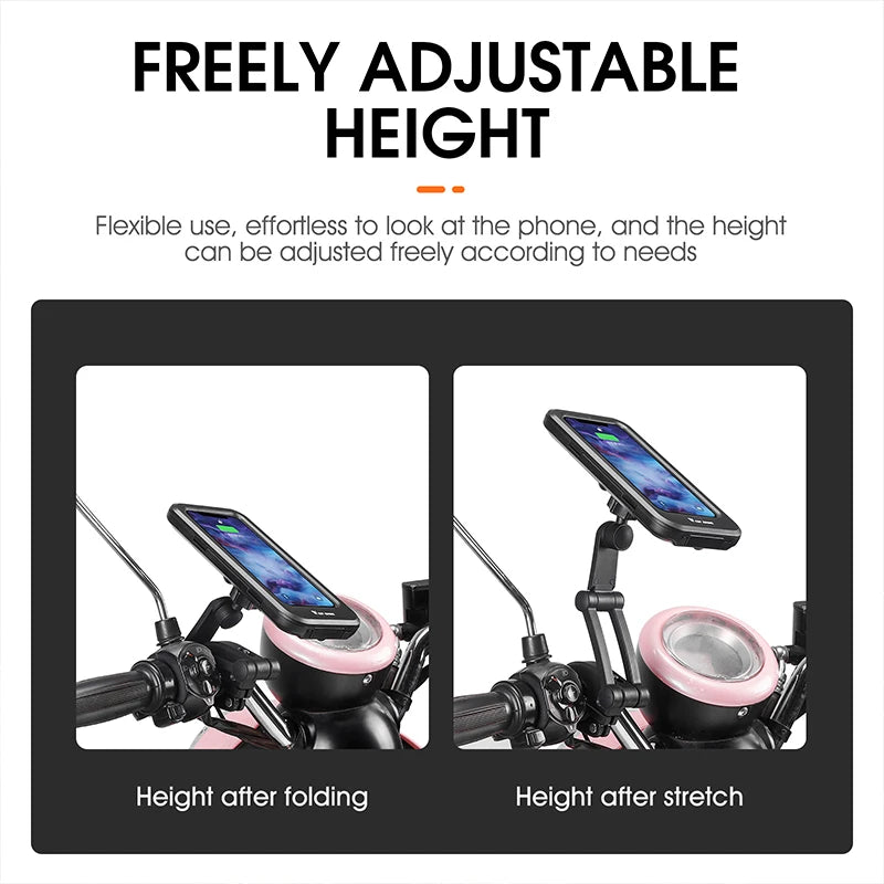 Enclosed Adjustable Universal Ebike Phone Holder