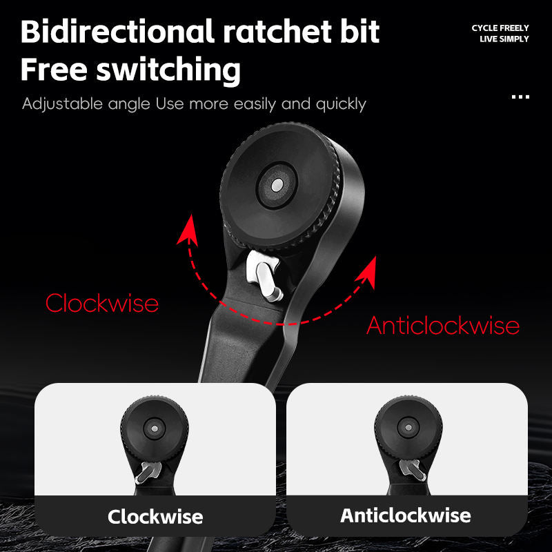 12 in 1 Multi Functional Ratchet Wrench Kit