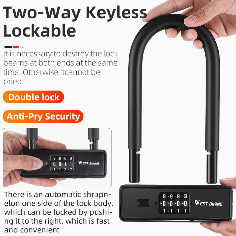 Keyless Combination U-Lock