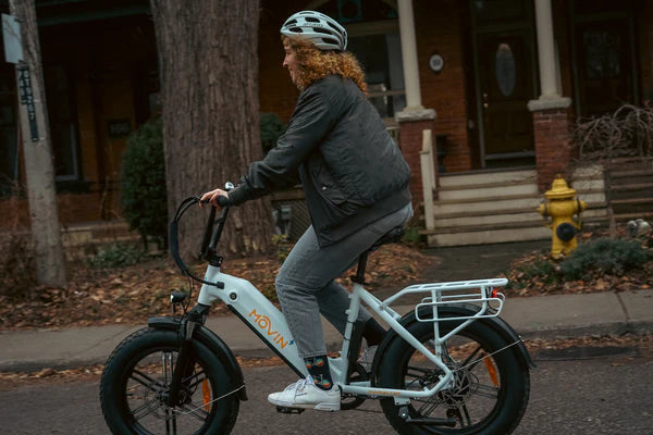 Movin Pulse Fat Tire Delivery E-Bike (500W, Dual-Battery Options, 50kg Rack, 32 km/h)