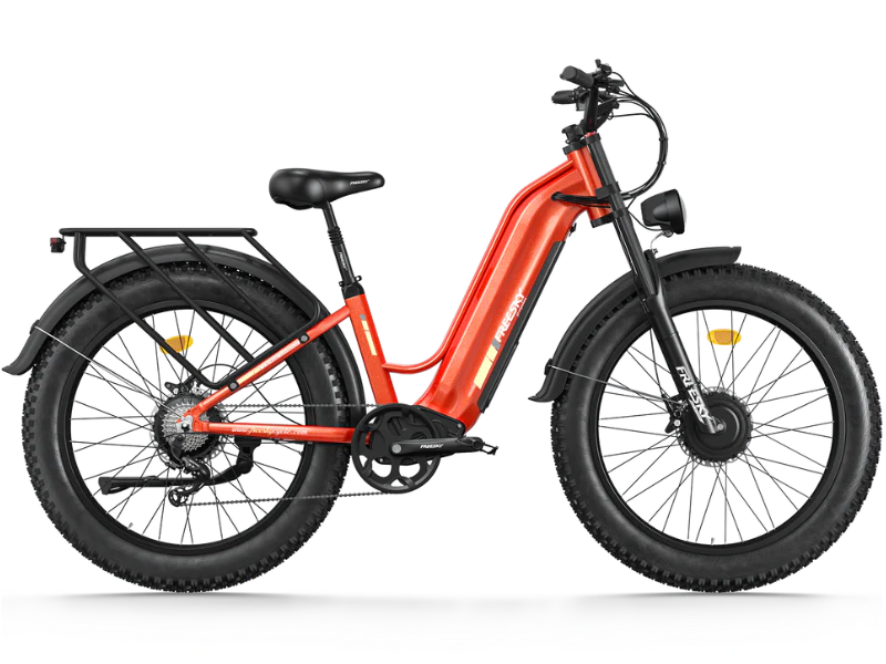 FREESKY Ranger M-540 Dual-Motor Step-Thru Electric Bike (48V 25Ah, 3500W Peak)