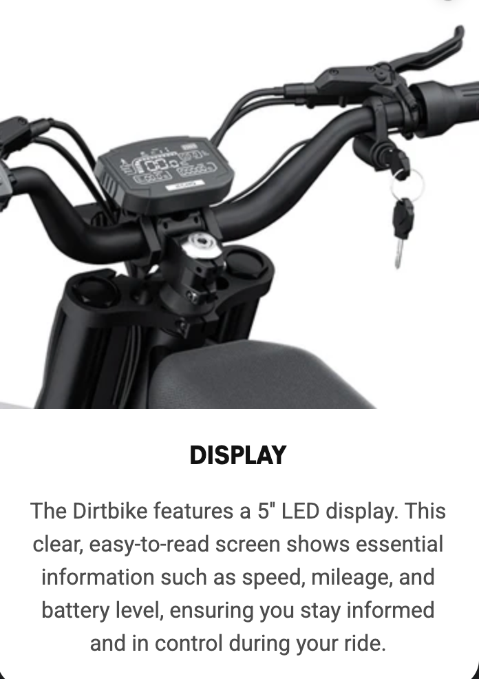 GT73 Electric Motorbike (Dual Battery 48V 18.2Ah×2, 2400W Peak, 25” Off-Road Tires)