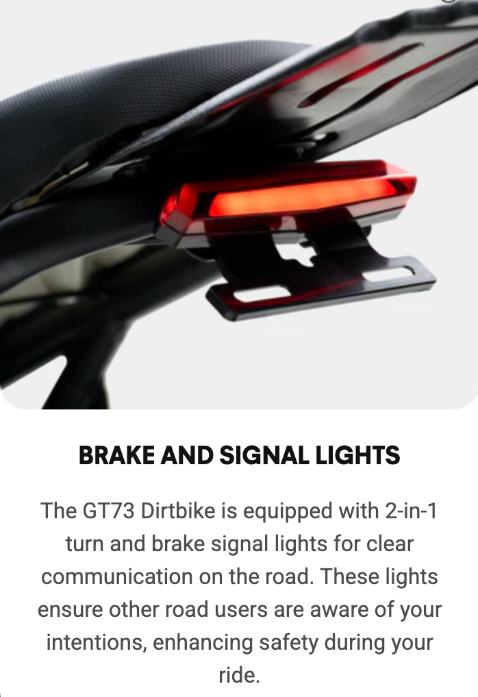 GT73 Electric Motorbike