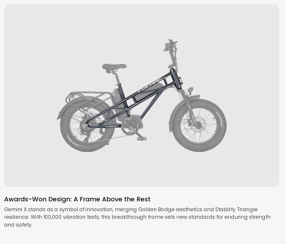 Fucare Gemini X 1000W Dual Battery Ebike (Pre-Order, clearing customs now)