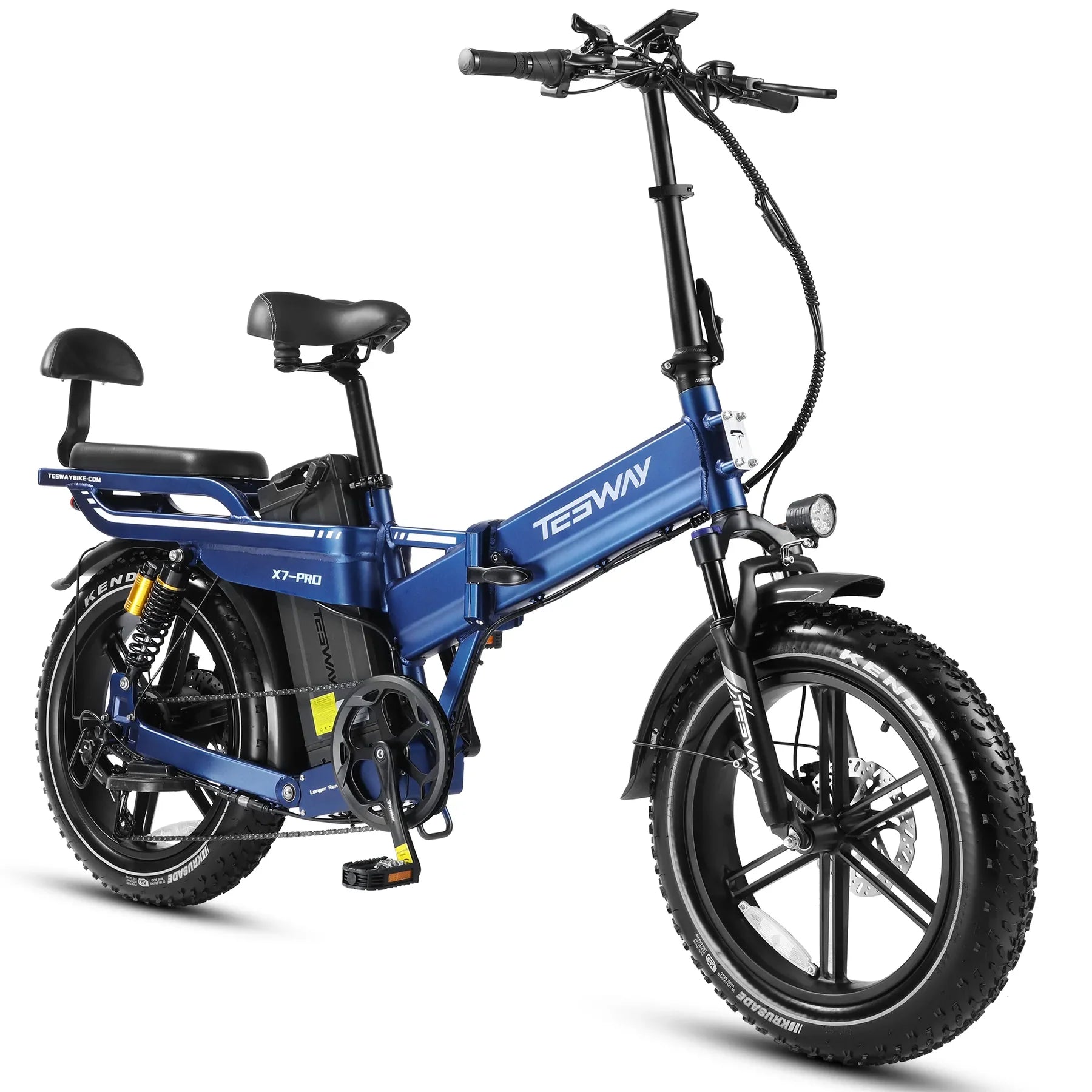 TESWAY X7 PRO Foldable Fat Tire Electric Bike (52V 60Ah, 1600W Peak, 20×4)