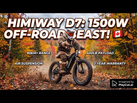 Load video: Himiway Cobra D7 Full Suspension Fat-Tire Electric Bike