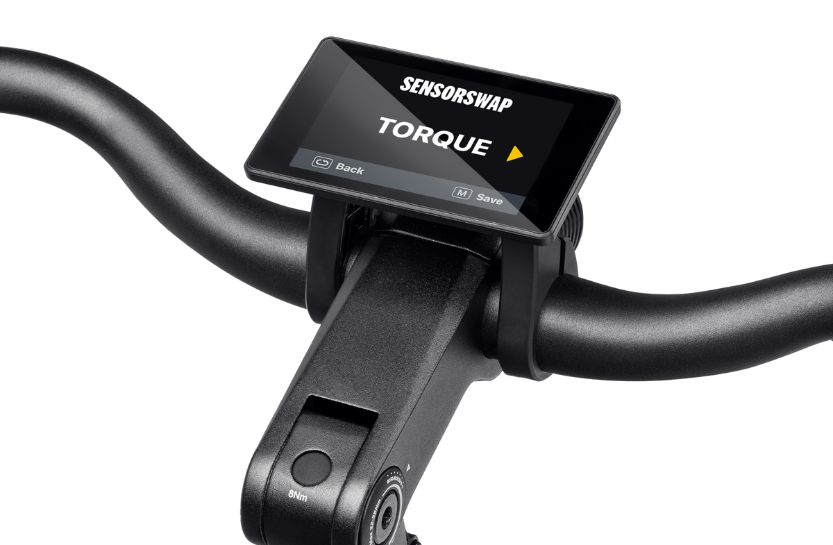 Velotric Breeze 1 display showing SensorSwap in torque mode — Zeus eBikes Canada