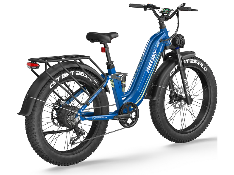 FREESKY Wild Cat Ultra A-340 – Full Suspension Step-Thru Fat Tire eBike (48V 25Ah)