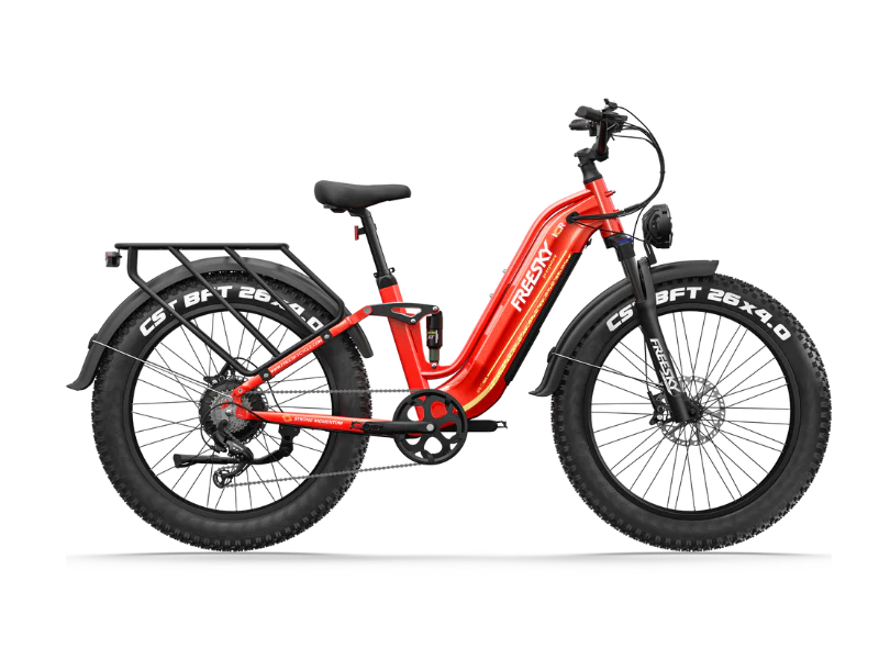 FREESKY Wild Cat Ultra A-340 – Full Suspension Step-Thru Fat Tire eBike (48V 25Ah)