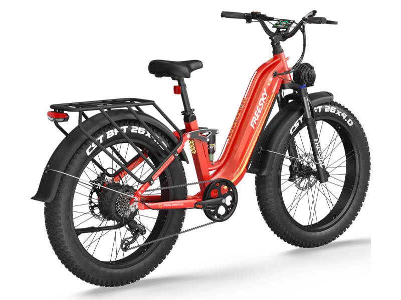FREESKY Wild Cat Ultra A-340 – Full Suspension Step-Thru Fat Tire eBike (48V 25Ah)
