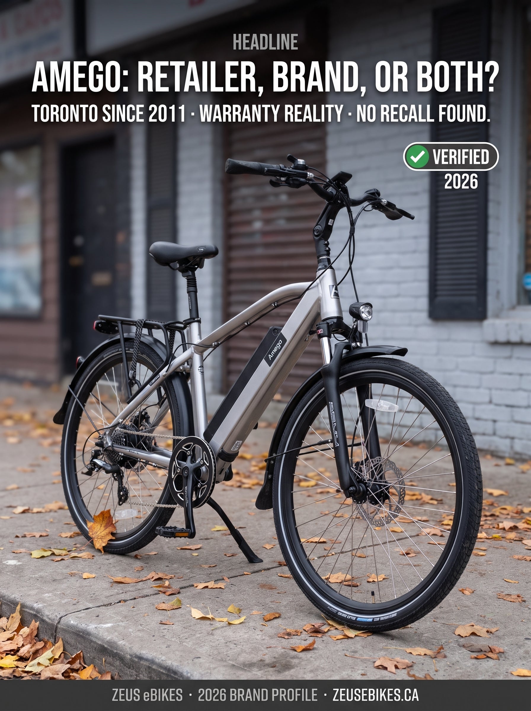 Amego eBikes Canada — verified brand profile 2026 · Zeus eBikes