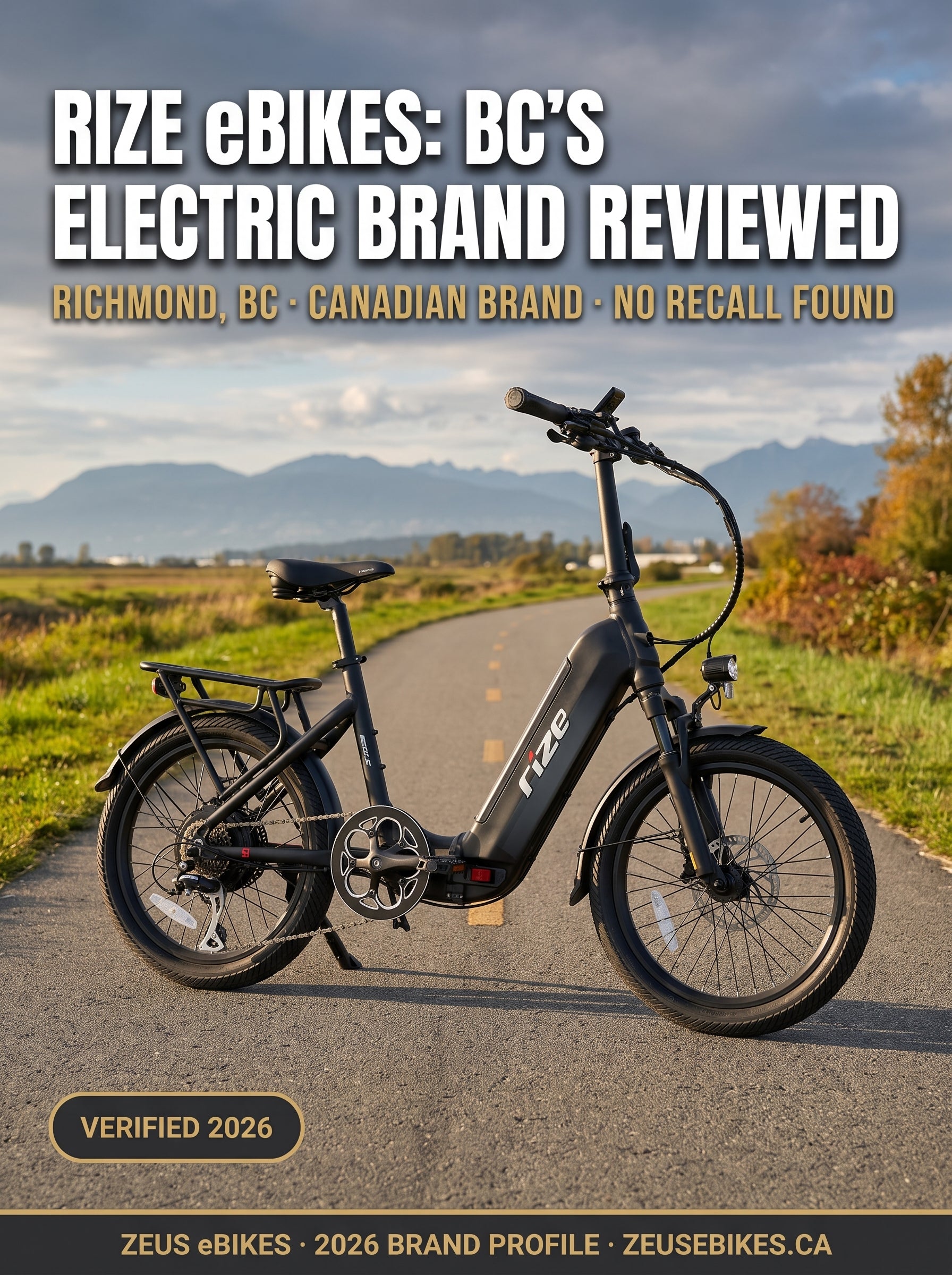 Rize eBikes Canada — verified brand profile 2026 · Zeus eBikes