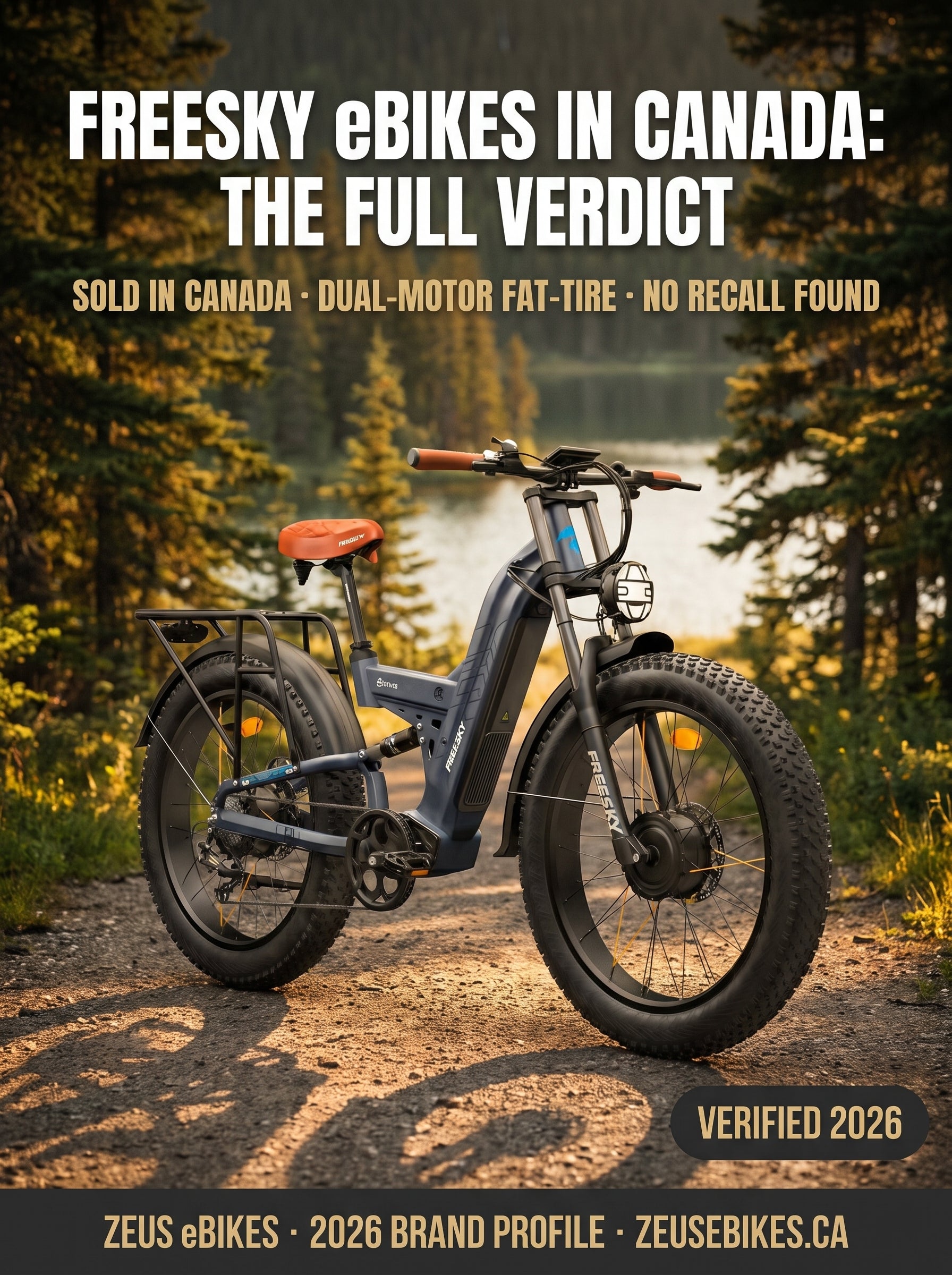 Freesky eBikes Canada — Warrior Pro M-530 dual-motor fat-tire electric bike, brand profile cover, verified 2026