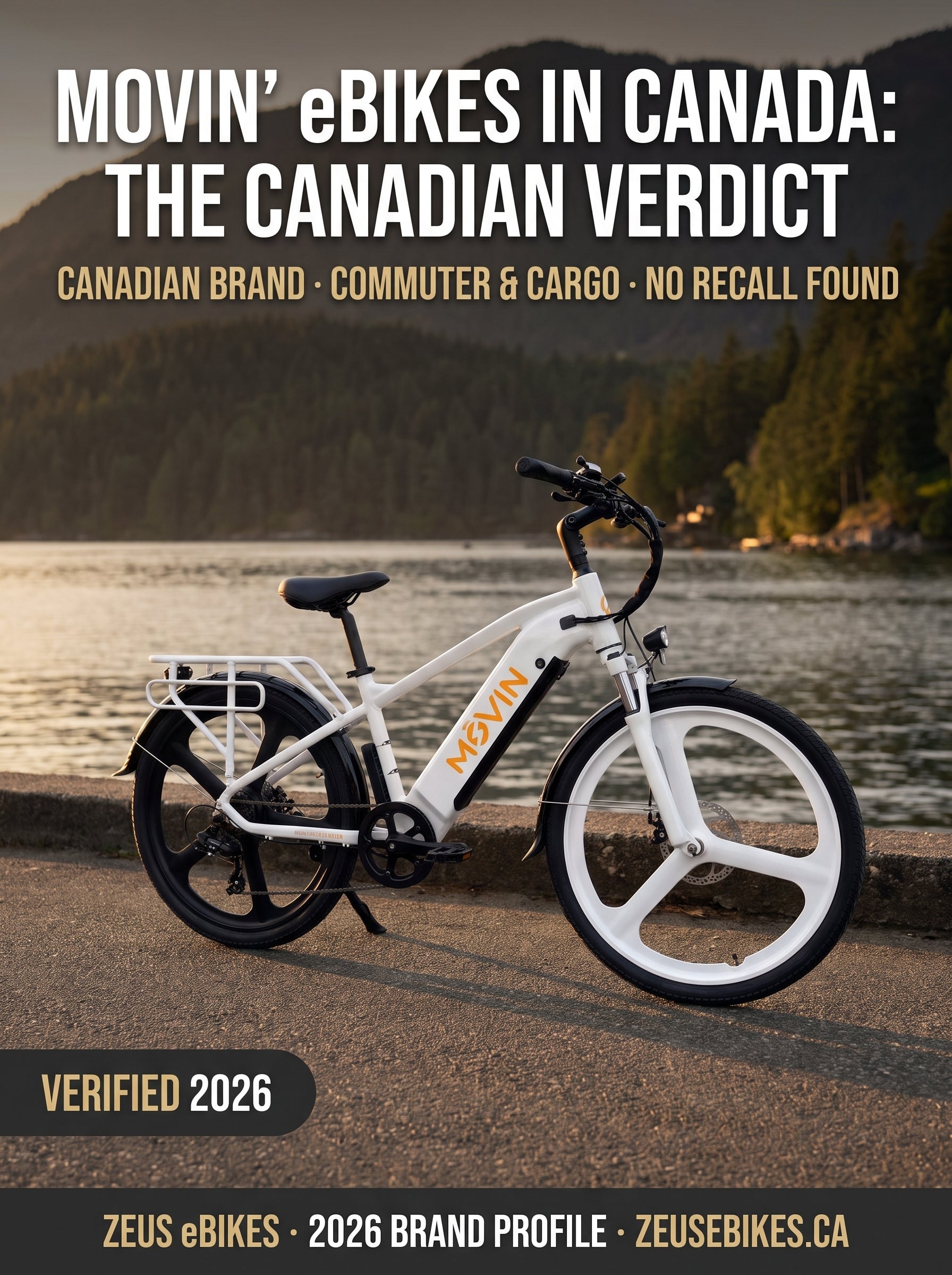 Movin eBikes Canada — Tempo Max commuter electric bike, Canadian brand profile cover, verified 2026