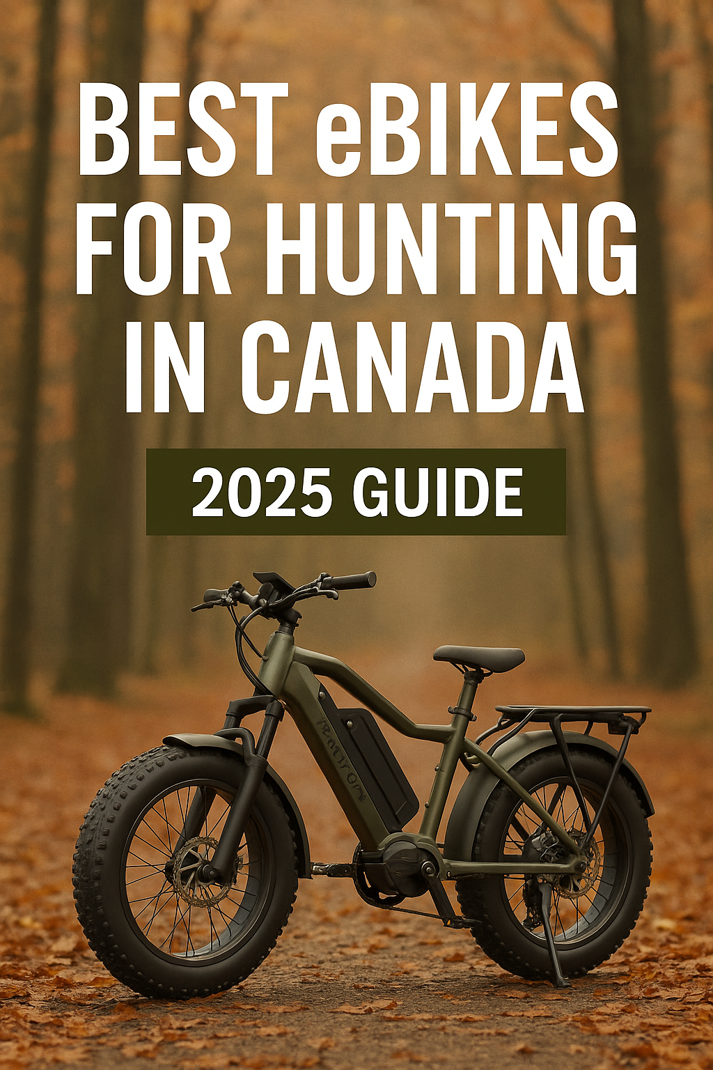 Best eBikes for Hunting in Canada (2025 Guide): What to Look For + My Top Pick