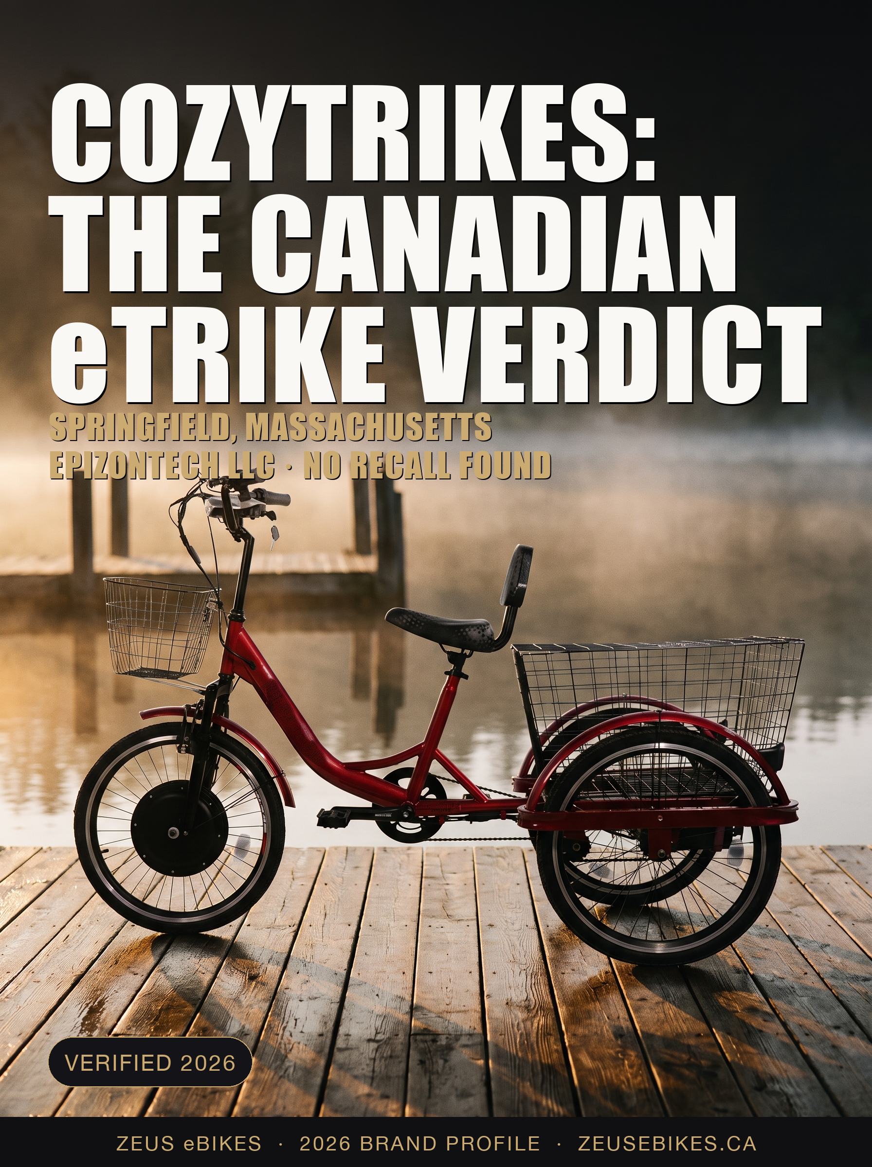 Zeus eBikes verified brand profile of Cozytrikes Canada 2026 — ownership, warranty reality, safety record, and sourced verdict