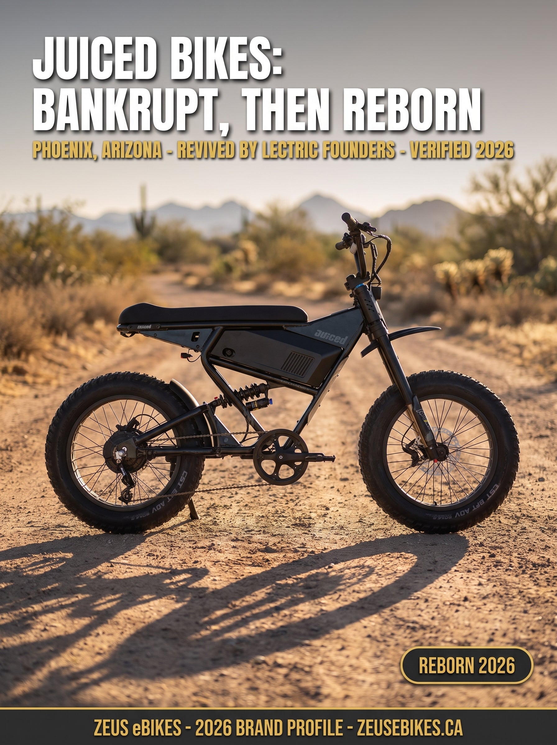 Juiced Bikes: bankrupt, then reborn — verified 2026 brand profile, Zeus eBikes Canada