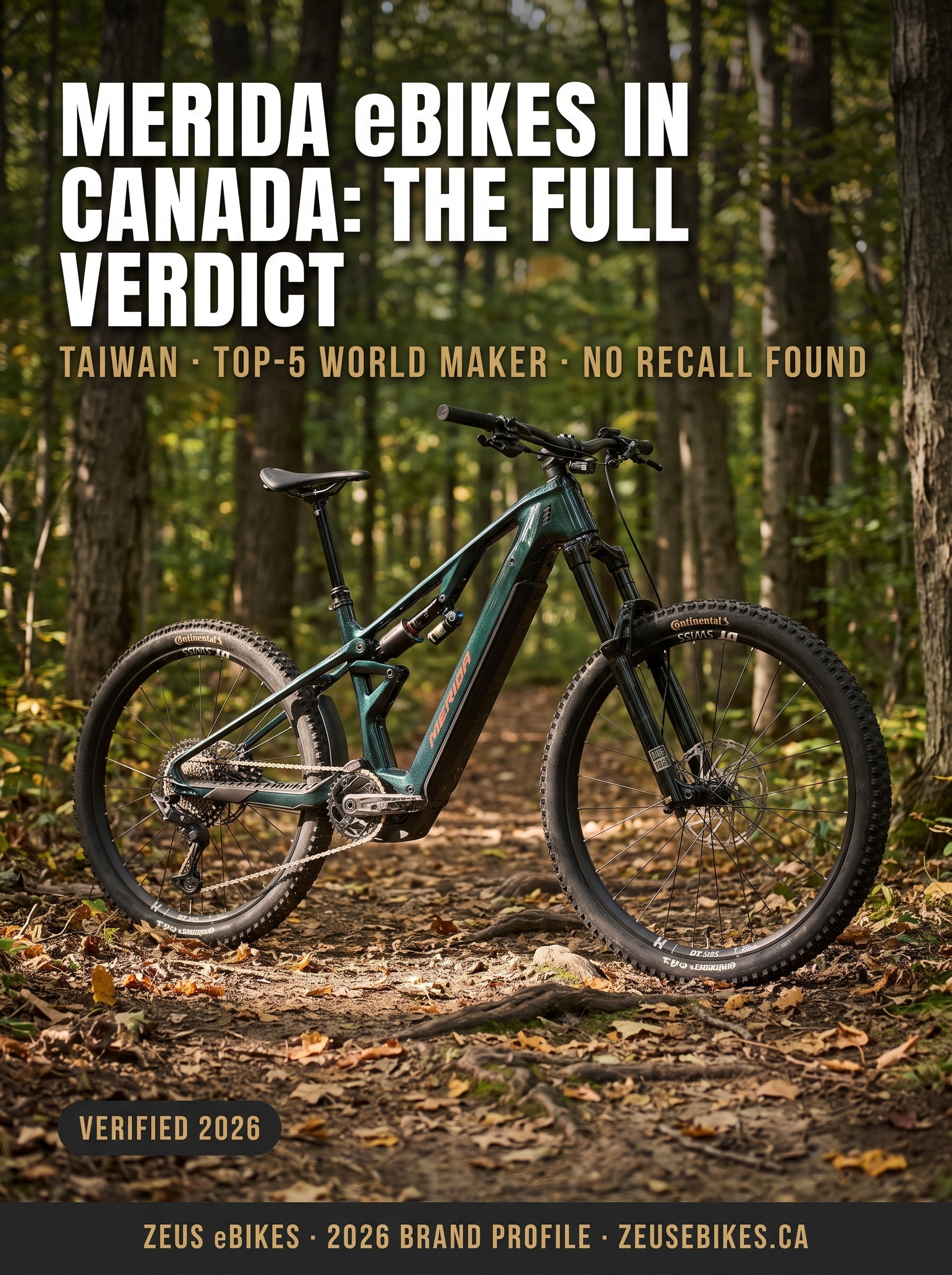 Merida eBike Canada 2026 — verified profile of the Taiwanese manufacturer, availability and honest verdict