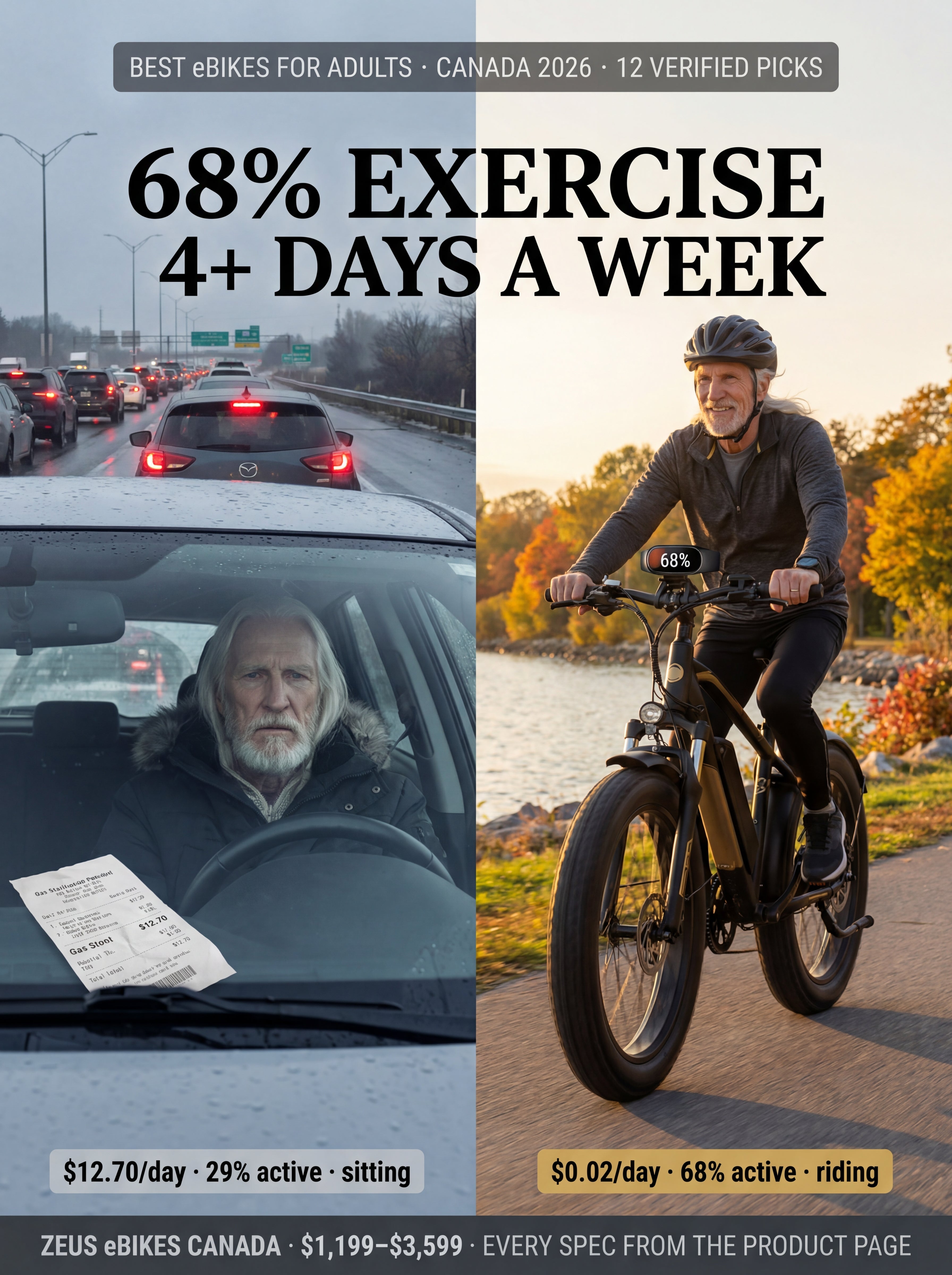 Best Electric Bikes for Adults in Canada (2026): 12 Picks, Real Health Data, Every Spec Verified