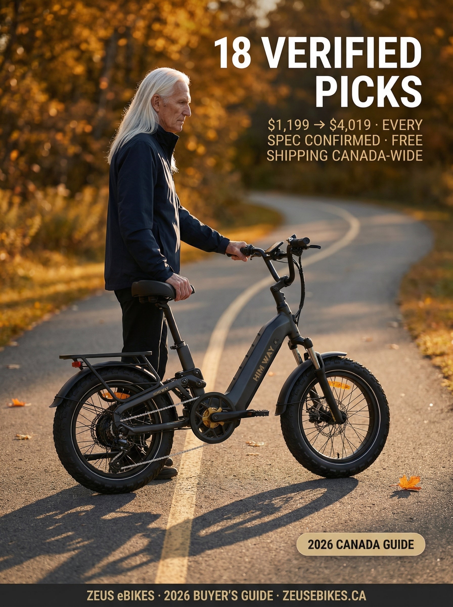 Best Electric Bikes in Canada (2026): 18 Verified Picks, $1,199–$4,019