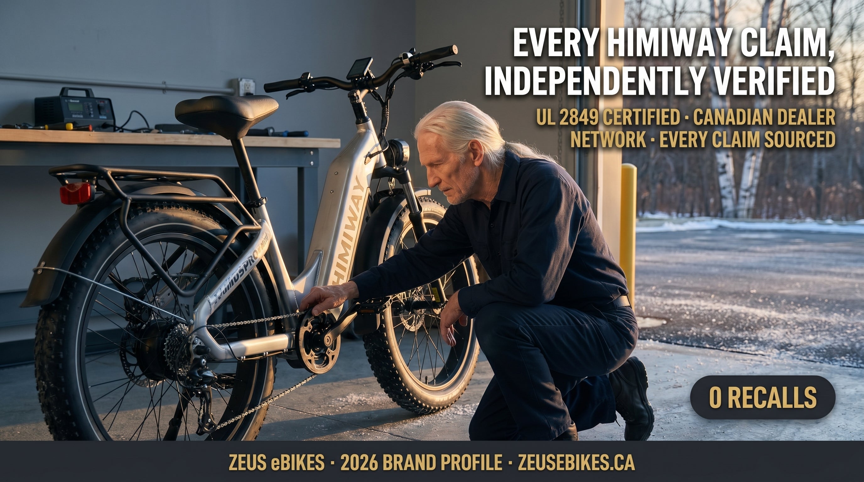 Zeus eBikes 2026 verified brand profile of Himiway Canada — warranty reality, JackRabbit lawsuit, UL certification, and Canadian dealer network