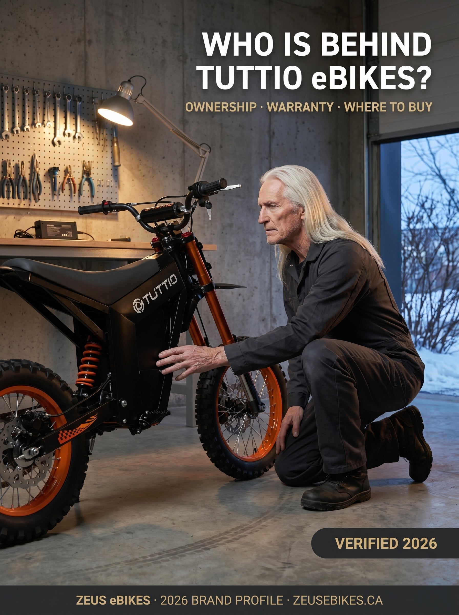 Zeus eBikes verified brand profile of Tuttio eBikes Canada 2026 — who is behind Tuttio eBikes? Ownership, warranty, where to buy