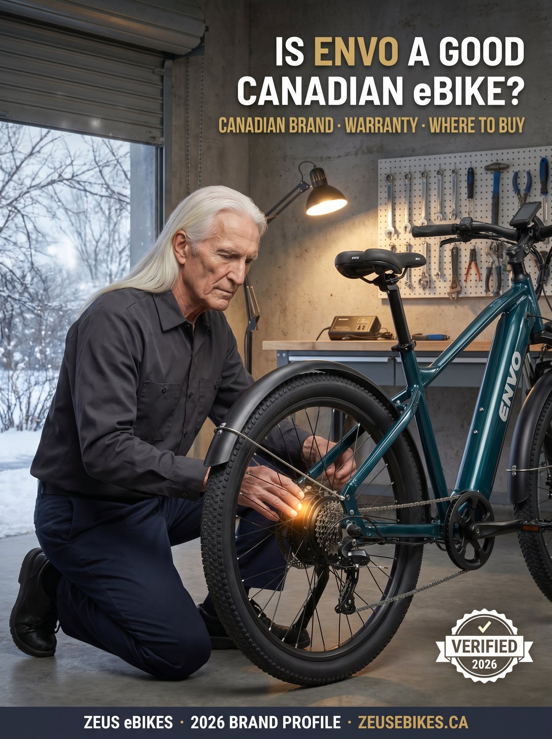 Zeus eBikes verified brand profile of ENVO eBikes Canada 2026 — is ENVO a good Canadian eBike? Ownership, warranty, where to buy